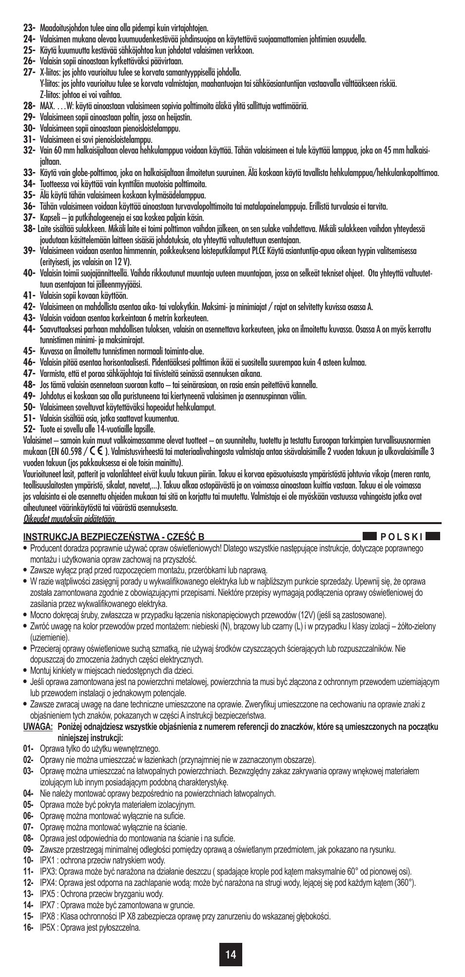 Philips LEDINO 31602/**/16 User Manual | Page 22 / 40