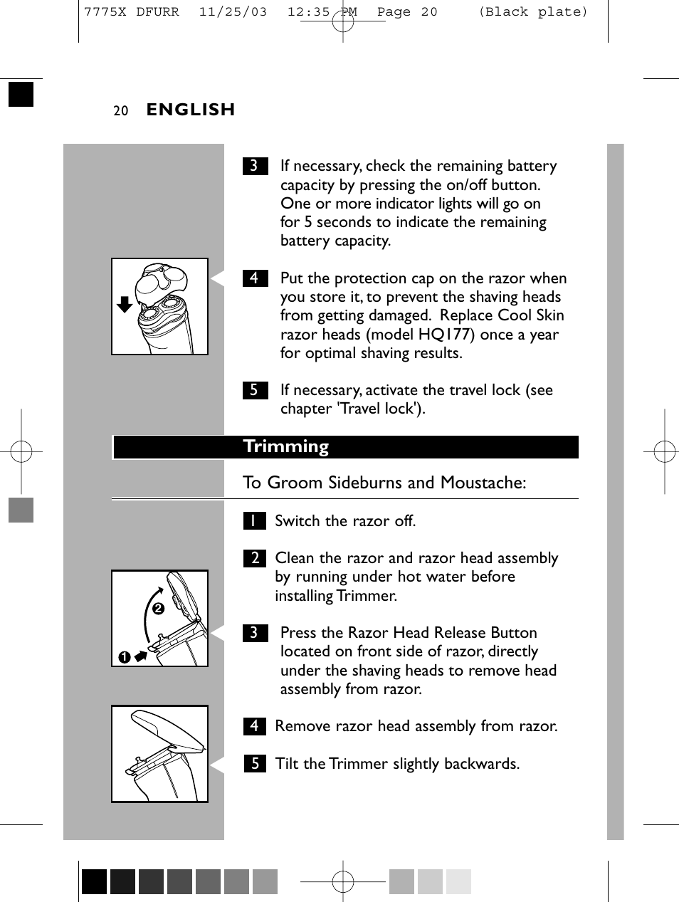 Philips TRIPLEHEADER 7775X User Manual | Page 19 / 63
