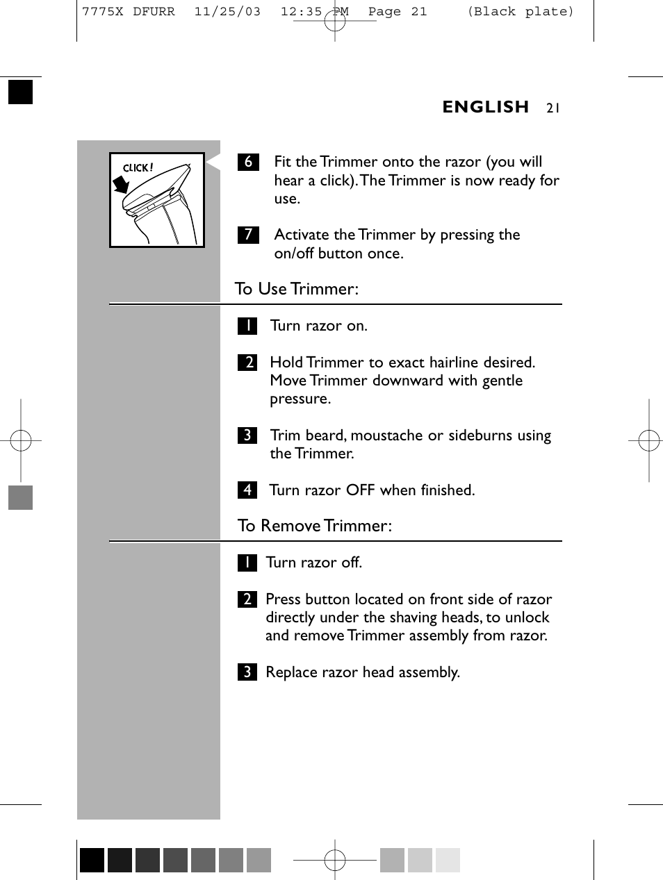 Philips TRIPLEHEADER 7775X User Manual | Page 20 / 63