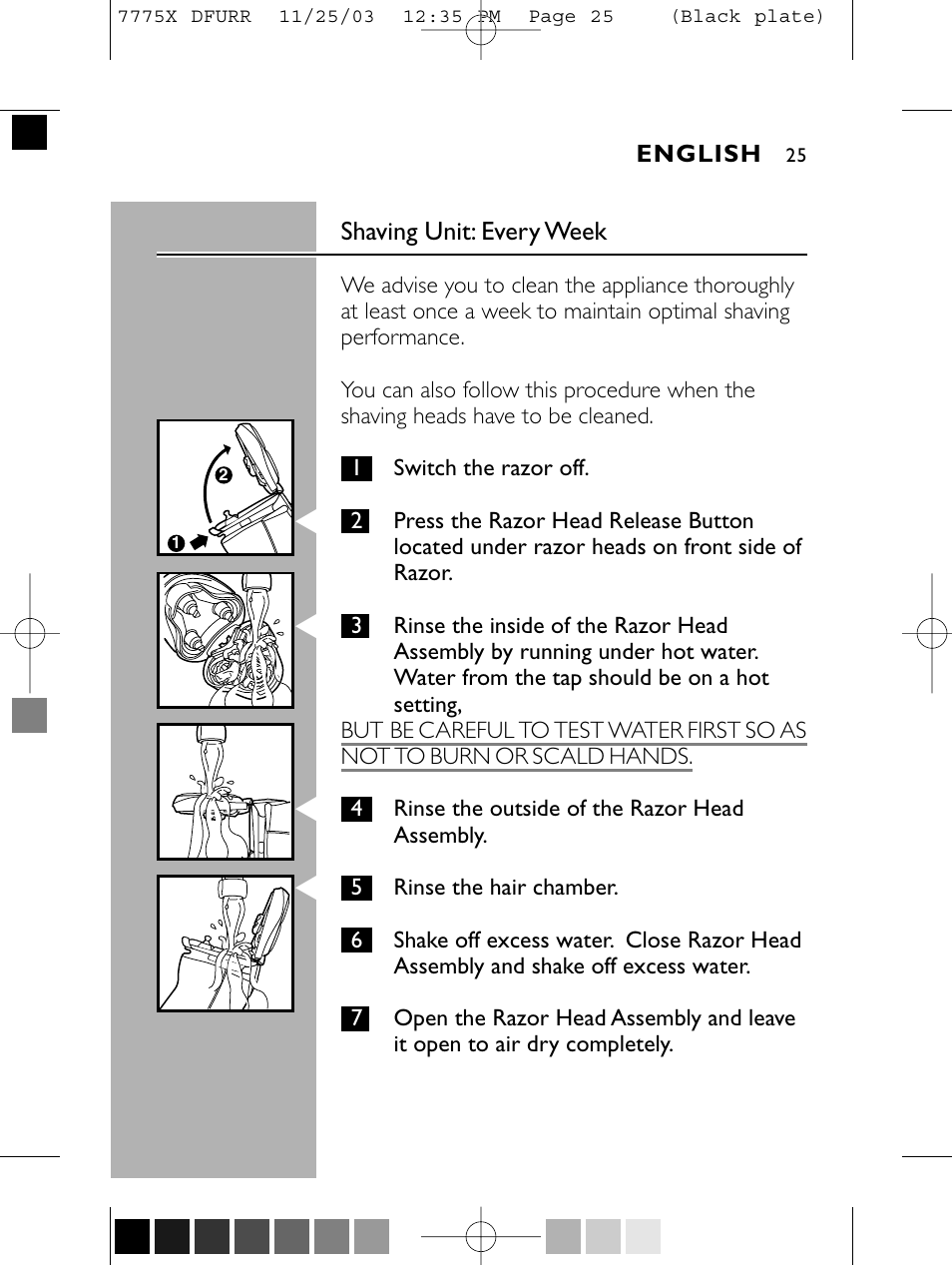 Philips TRIPLEHEADER 7775X User Manual | Page 24 / 63