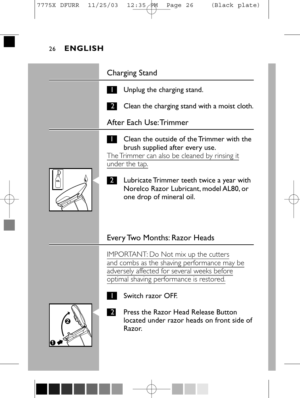 Philips TRIPLEHEADER 7775X User Manual | Page 25 / 63