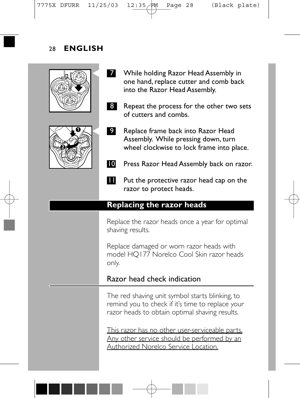 Philips TRIPLEHEADER 7775X User Manual | Page 27 / 63