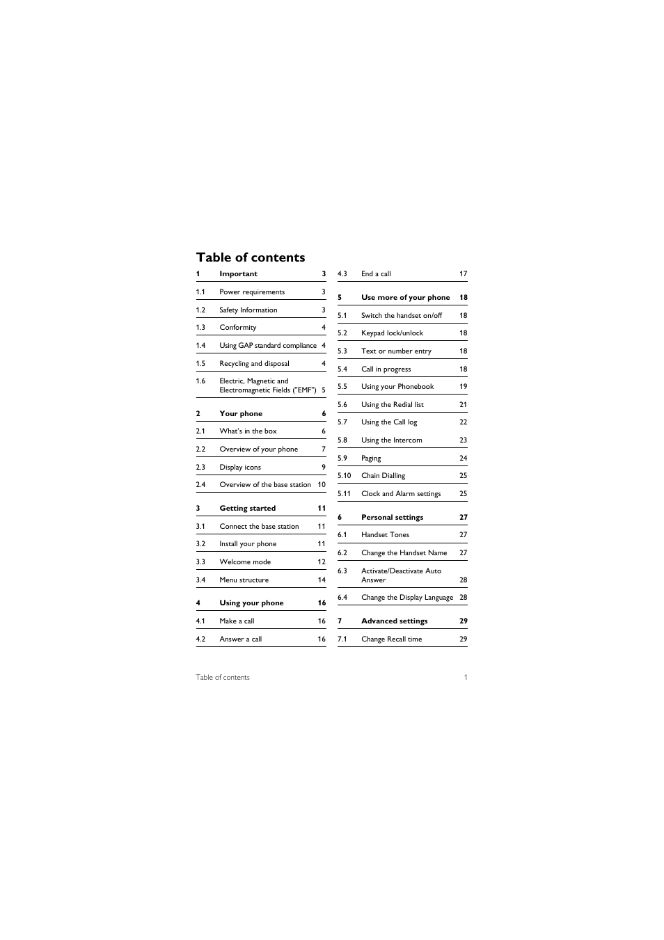 Philips CD245 User Manual | Page 3 / 48