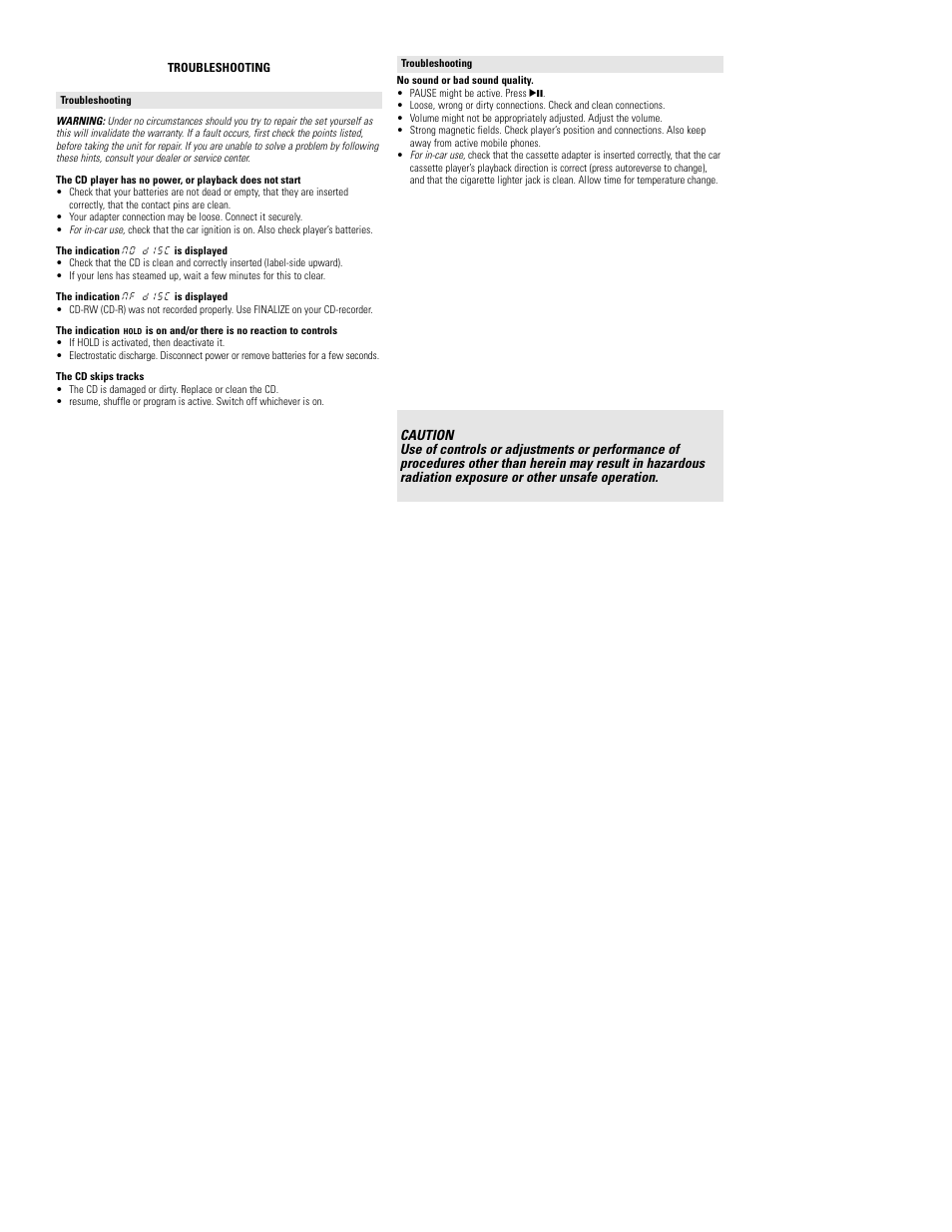 Philips AX5319 User Manual | Page 13 / 13