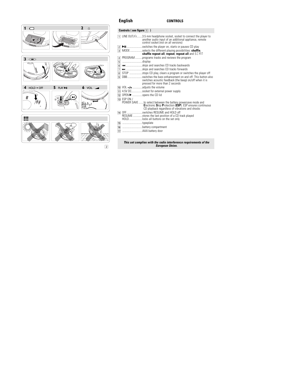 Philips AX5319 User Manual | Page 6 / 13