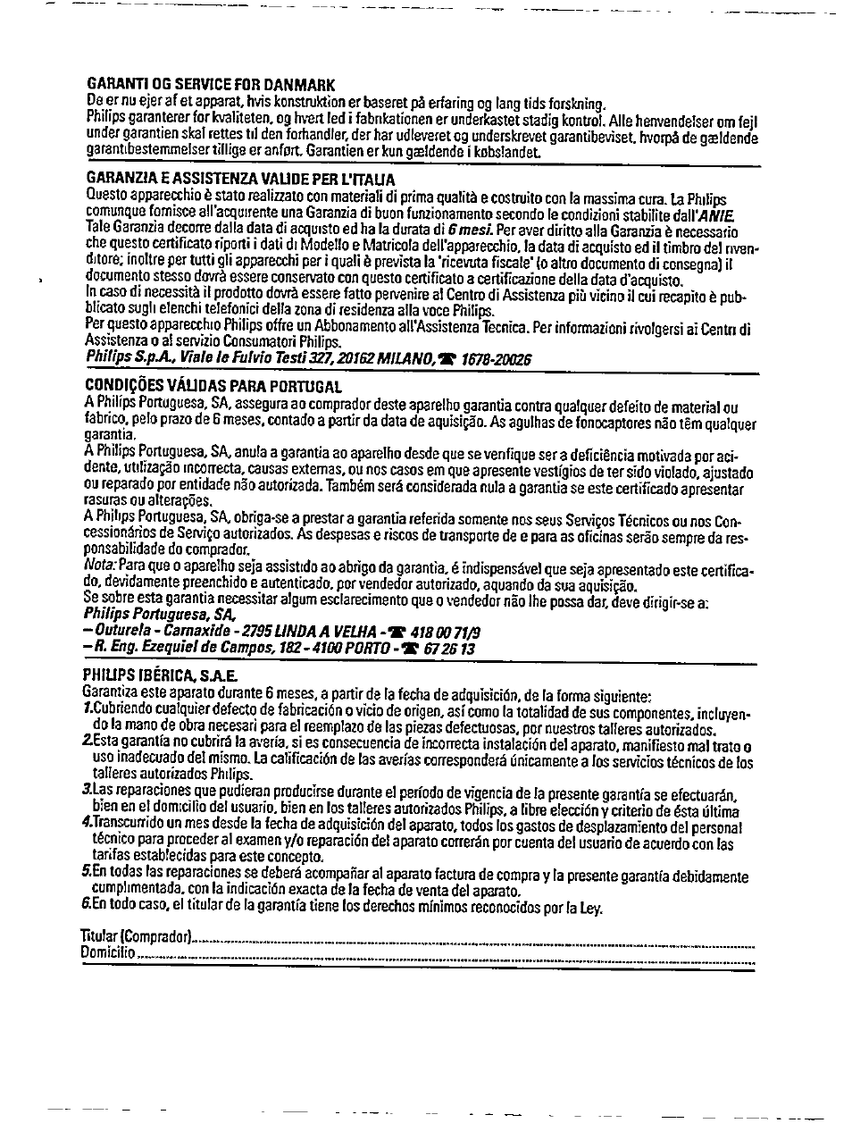 Philips ini AE 3905 User Manual | Page 19 / 22