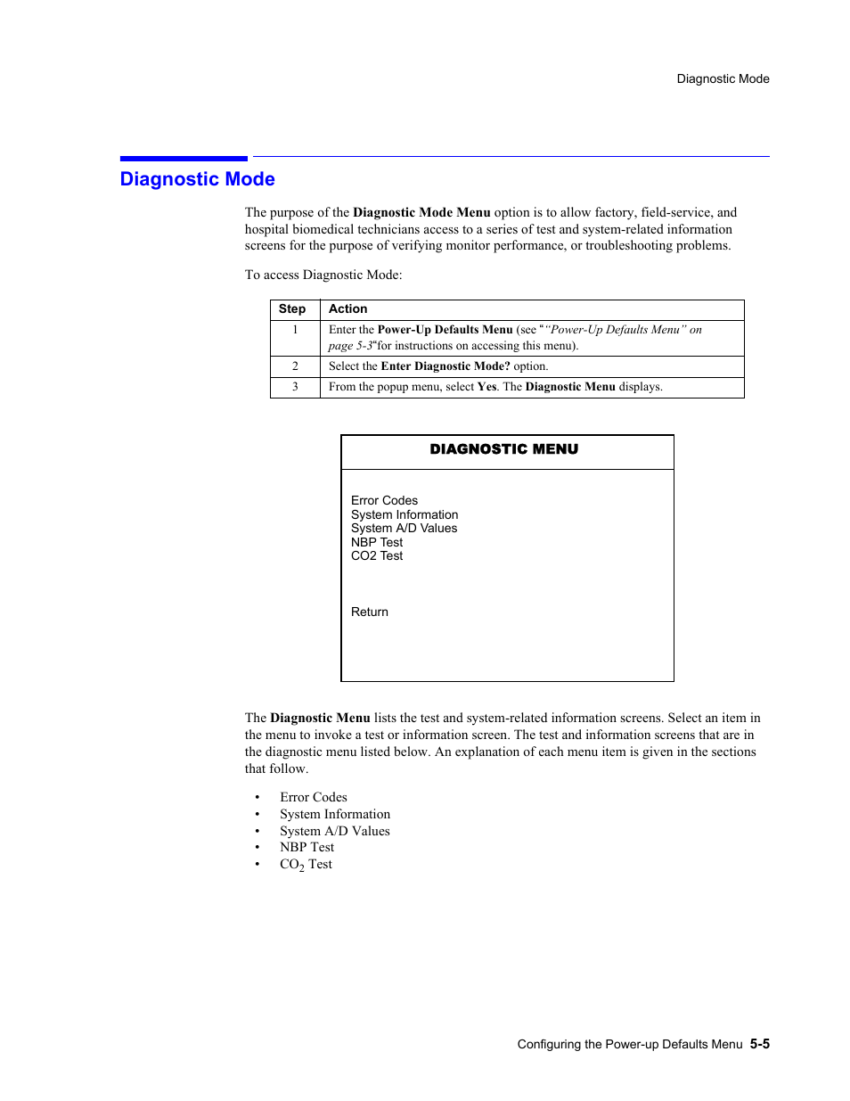 Diagnostic mode, Diagnostic mode -5 | Philips 862478 User Manual | Page 101 / 182