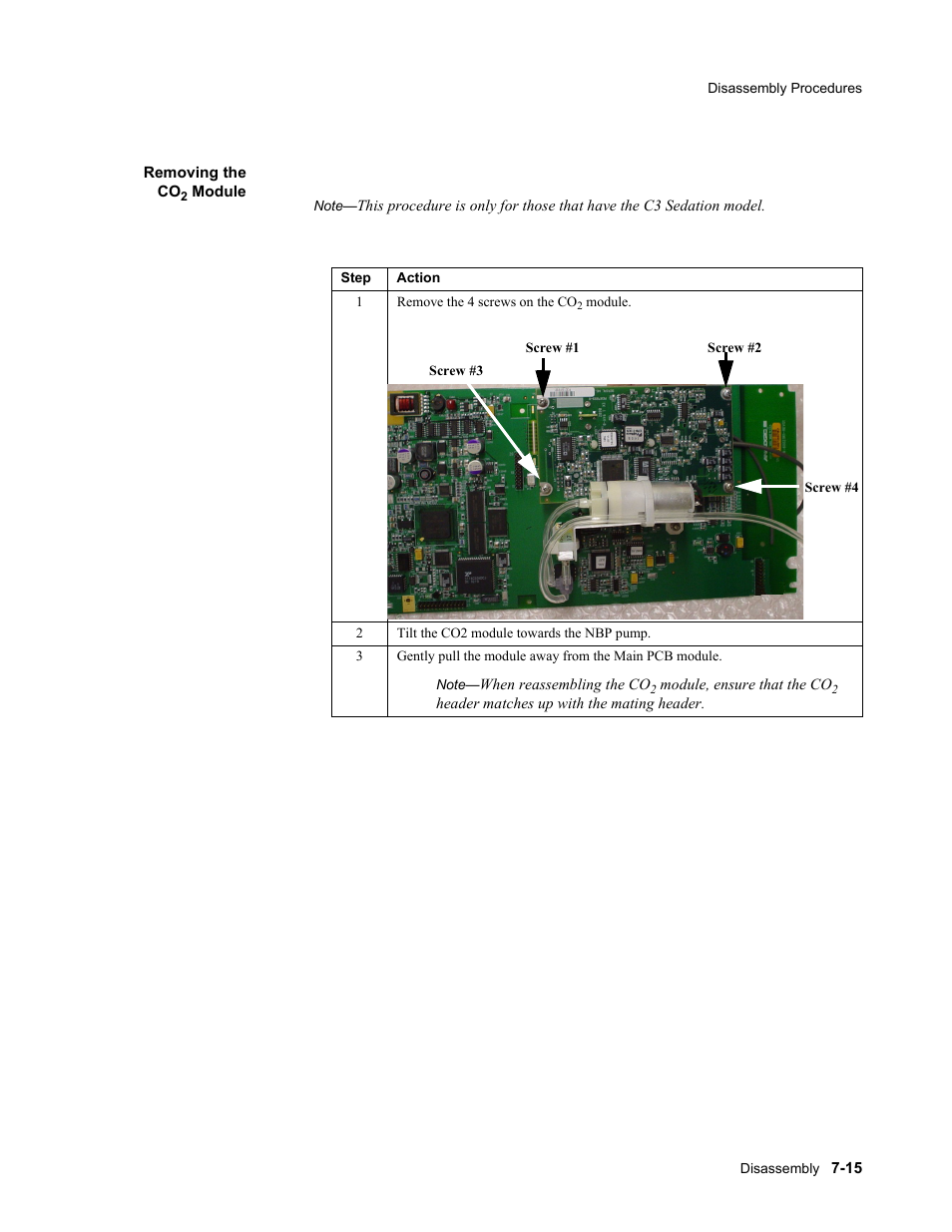 Removing the co2 module, Removing the co2 module -15 | Philips 862478 User Manual | Page 139 / 182
