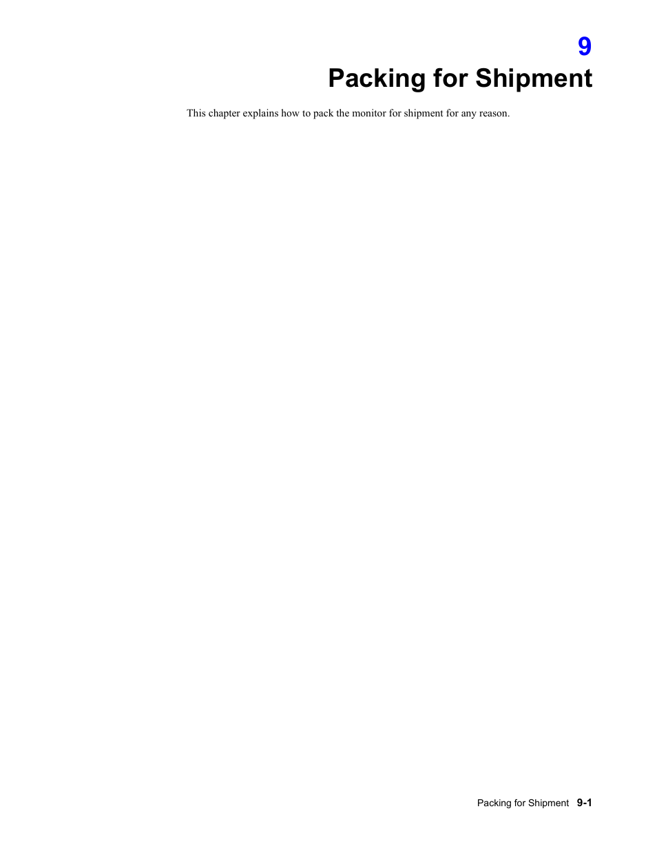 Packing for shipment, Packing for shipment -1, 9packing for shipment | Philips 862478 User Manual | Page 153 / 182