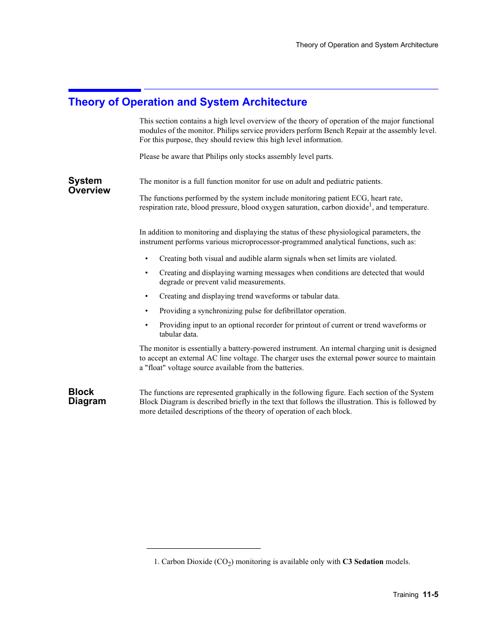 Theory of operation and system architecture, System overview, Block diagram | Theory of operation and system architecture -5, System overview -5 block diagram -5 | Philips 862478 User Manual | Page 163 / 182