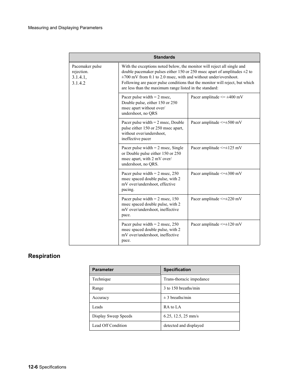 Respiration, Respiration -6 | Philips 862478 User Manual | Page 178 / 182