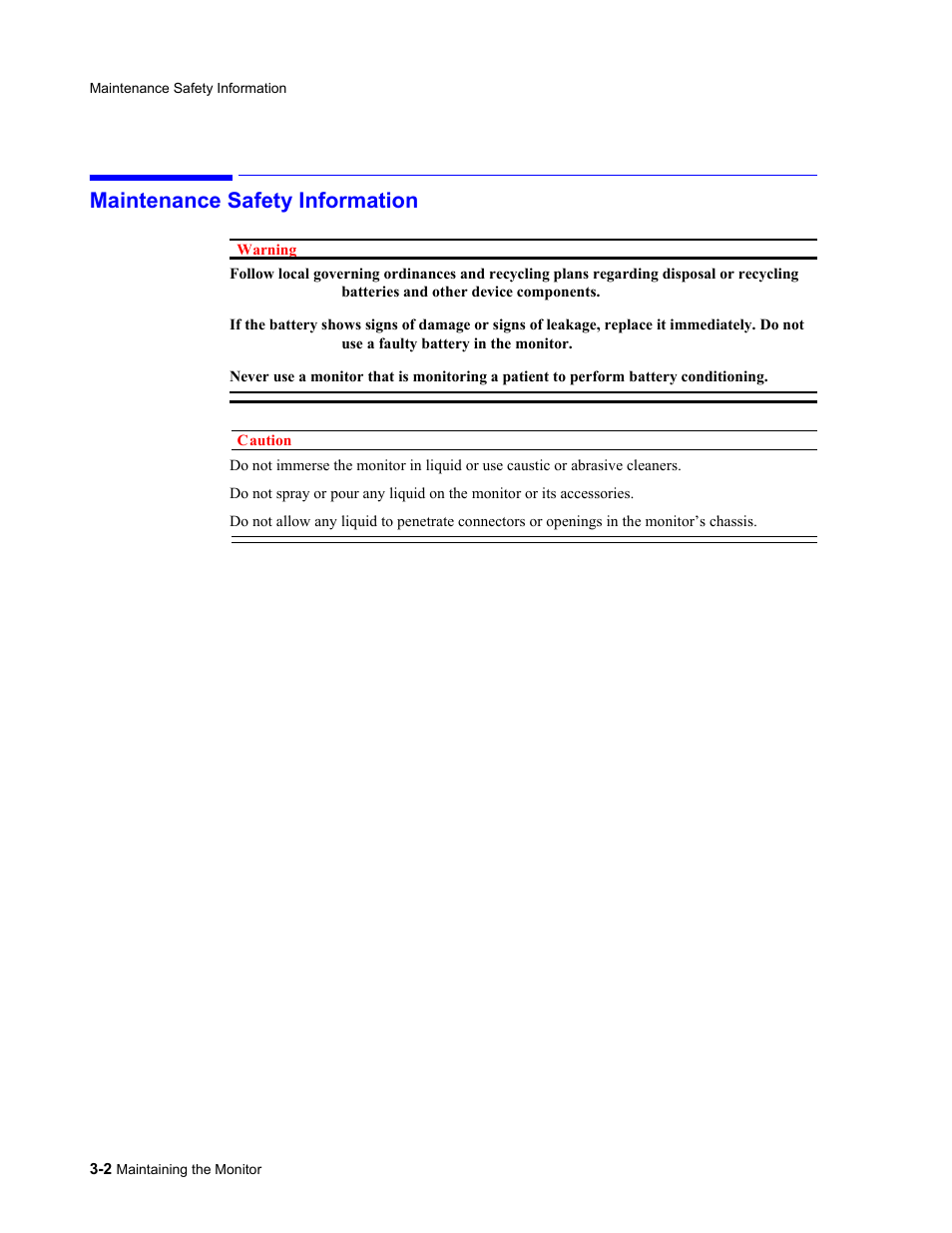 Maintenance safety information, Maintenance safety information -2 | Philips 862478 User Manual | Page 40 / 182