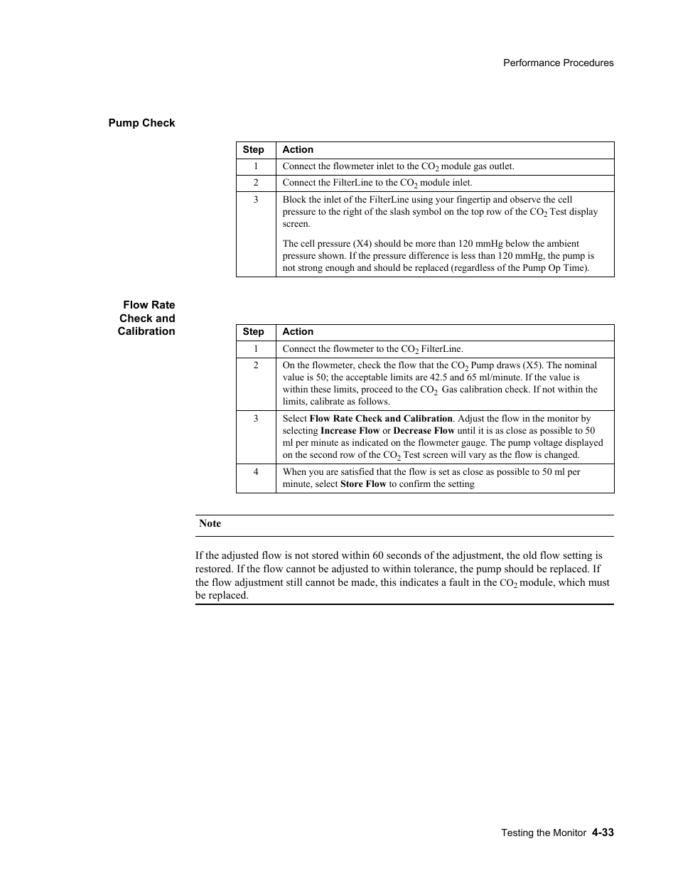 Pump check, Flow rate check and calibration, Pump check -33 flow rate check and calibration -33 | Philips 862478 User Manual | Page 83 / 182