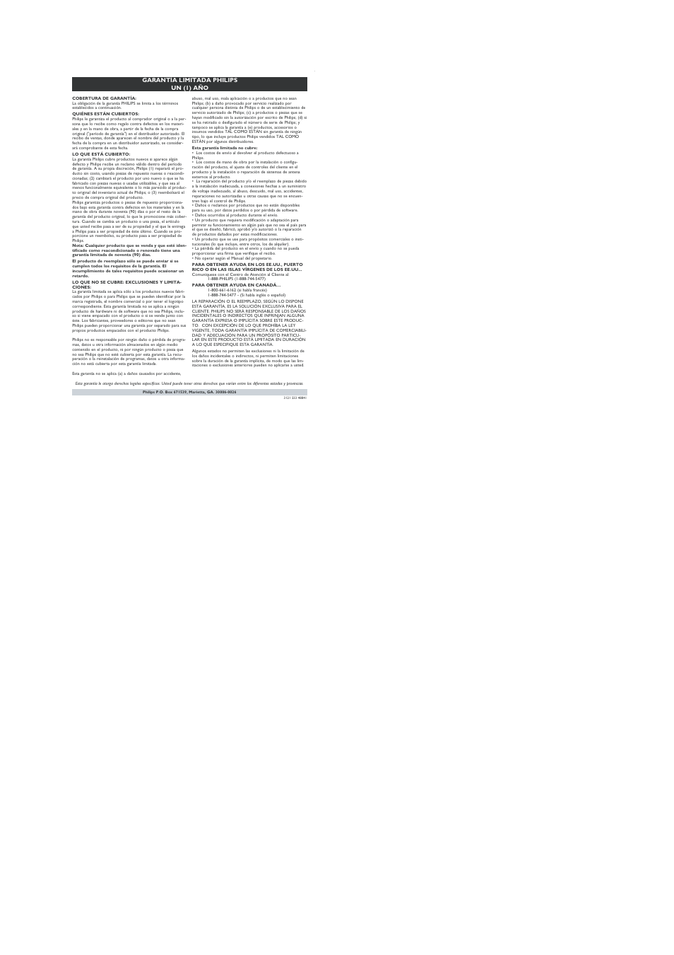 Philips AJ100 User Manual | Page 6 / 17