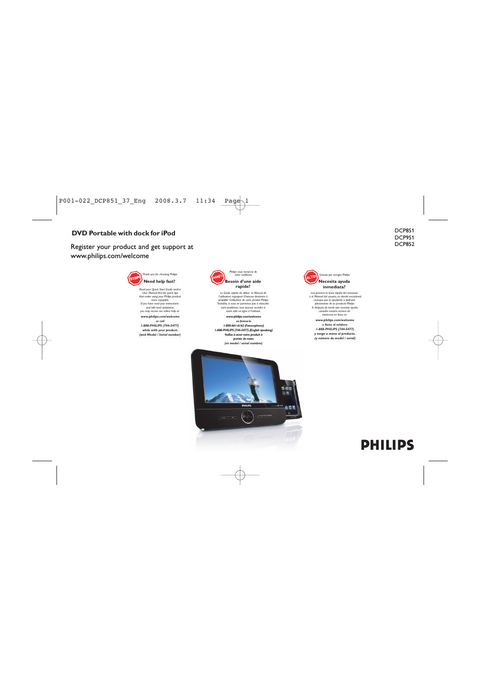 Philips DCP951 User Manual | 23 pages