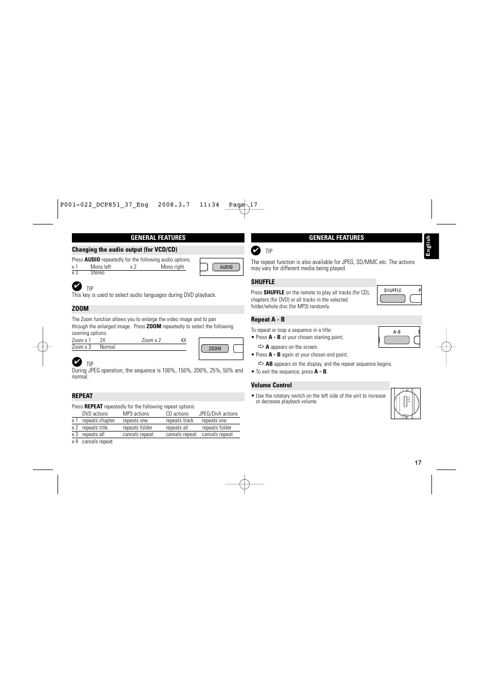 Philips DCP951 User Manual | Page 17 / 23