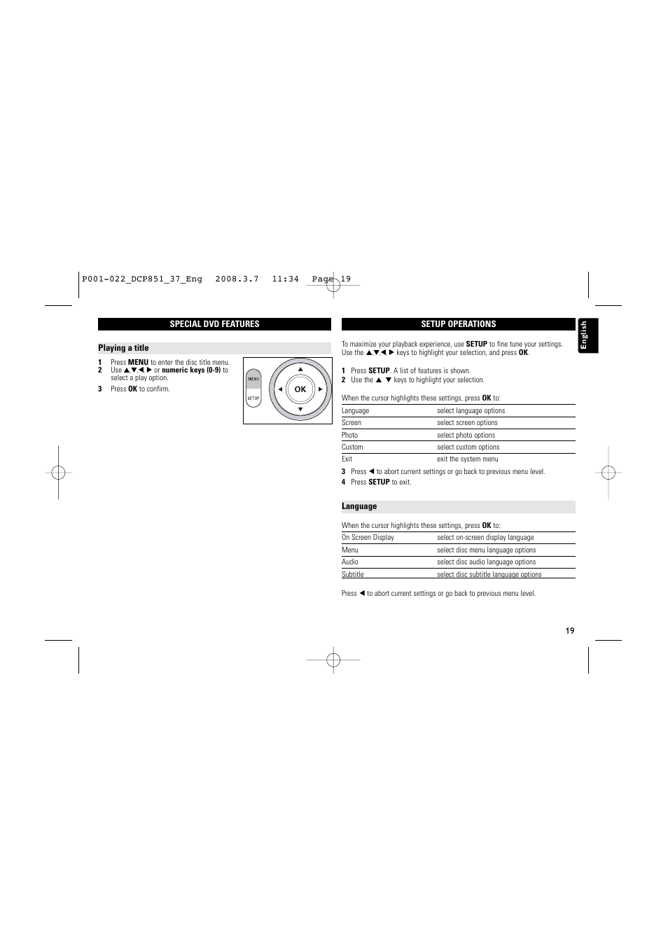 Philips DCP951 User Manual | Page 19 / 23