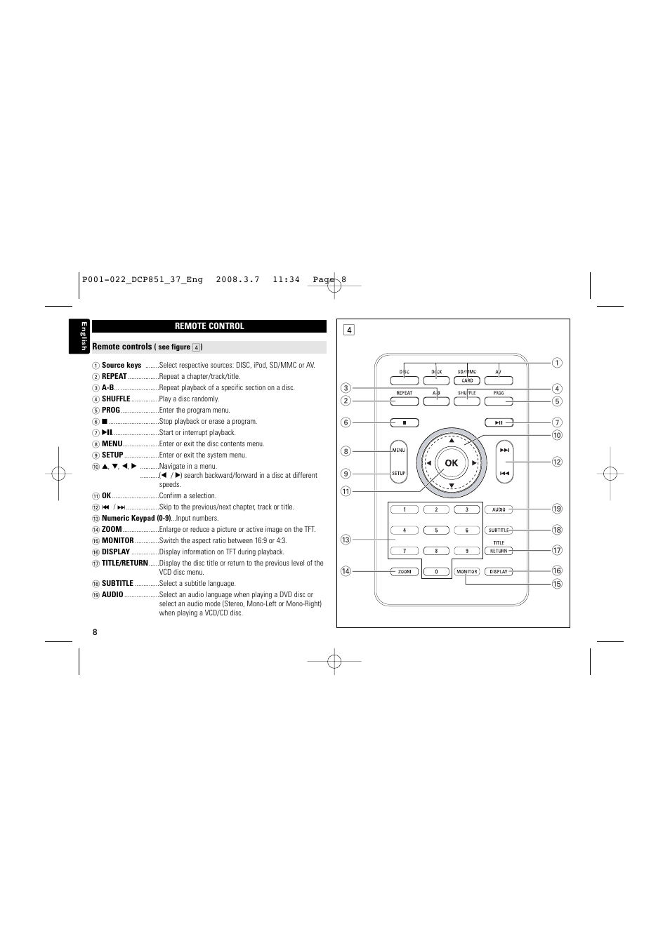 Philips DCP951 User Manual | Page 8 / 23