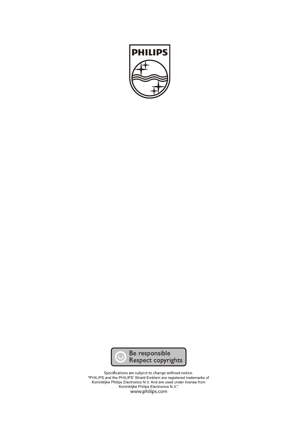 Be responsible respect copyrights | Philips 14PT4525/V7 User Manual | Page 20 / 20