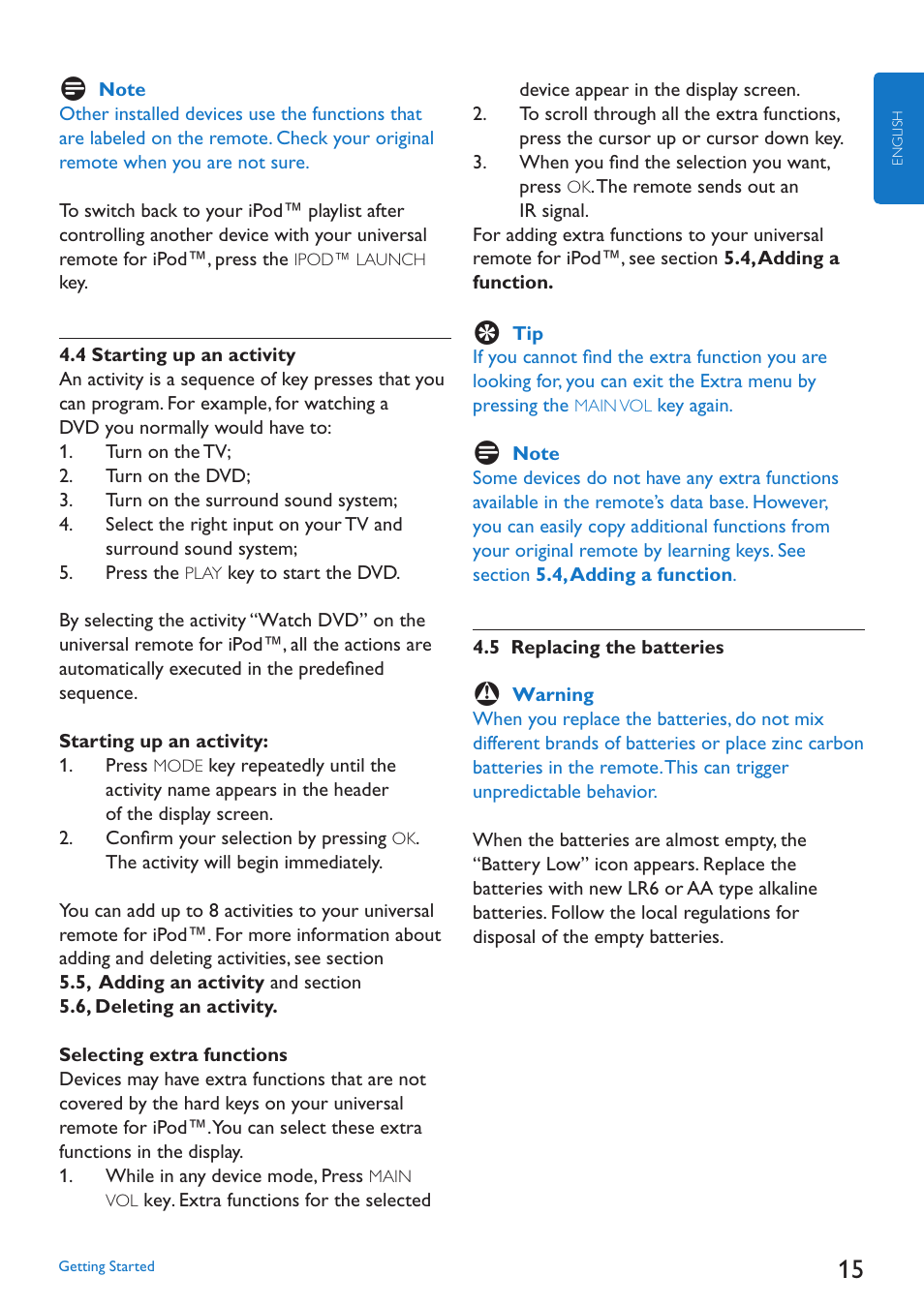 Philips SJM3152 User Manual | Page 15 / 338