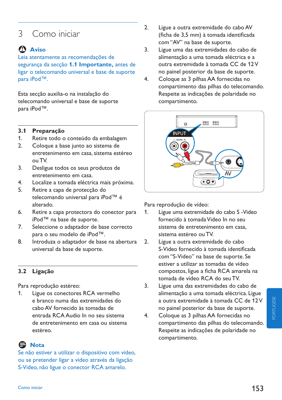 3 como iniciar | Philips SJM3152 User Manual | Page 153 / 338