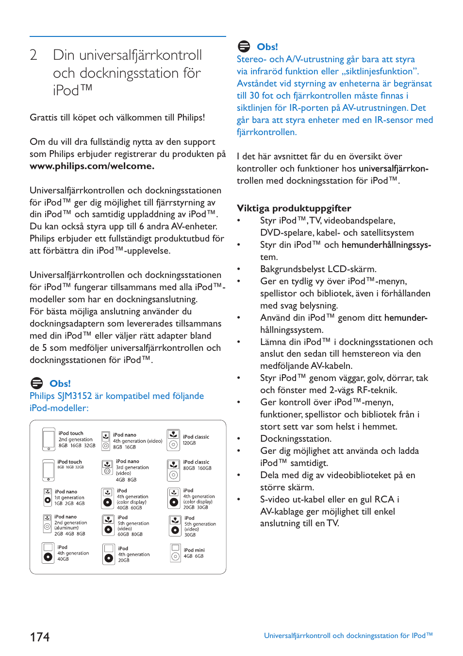 Philips SJM3152 User Manual | Page 174 / 338