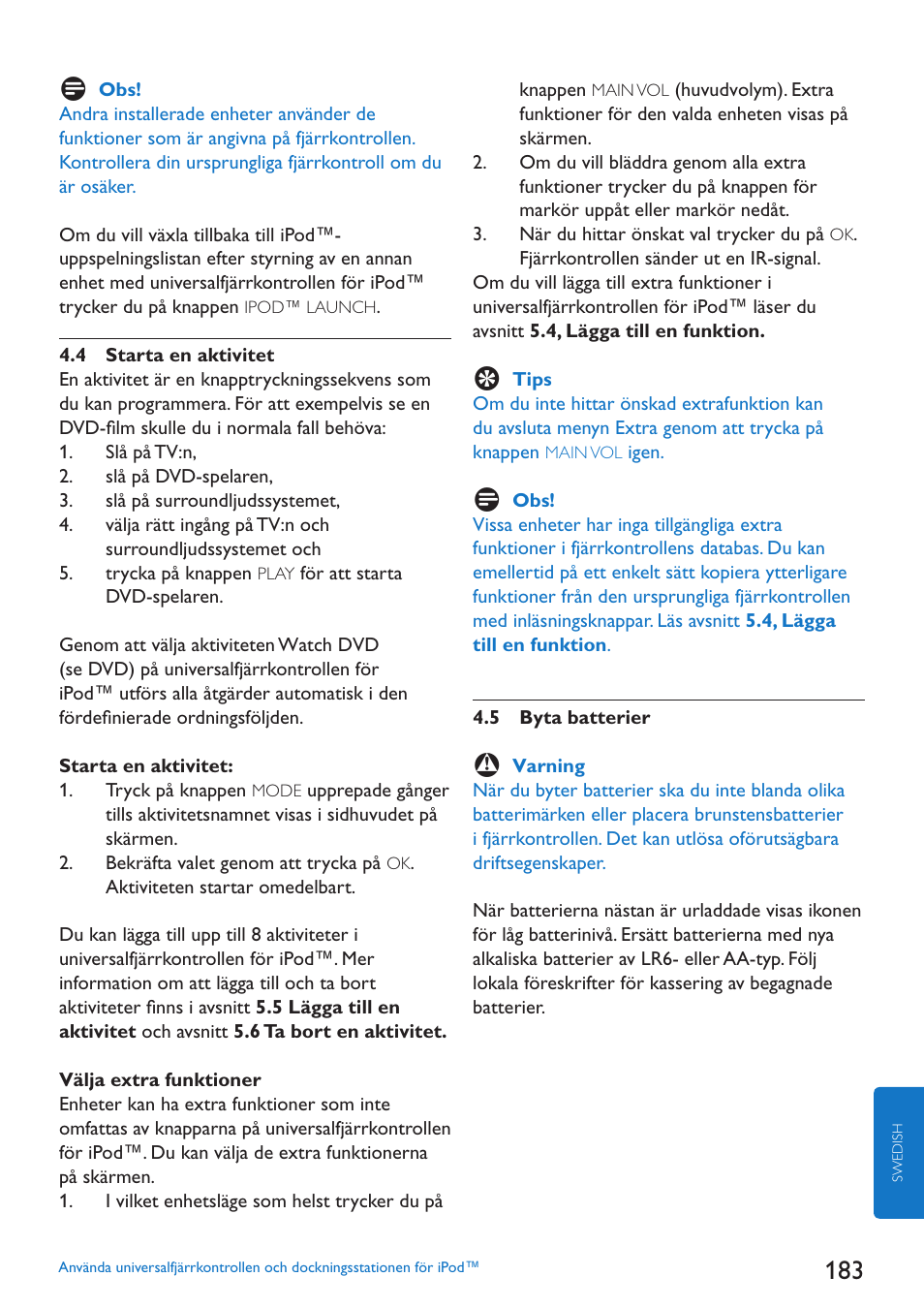 Philips SJM3152 User Manual | Page 183 / 338