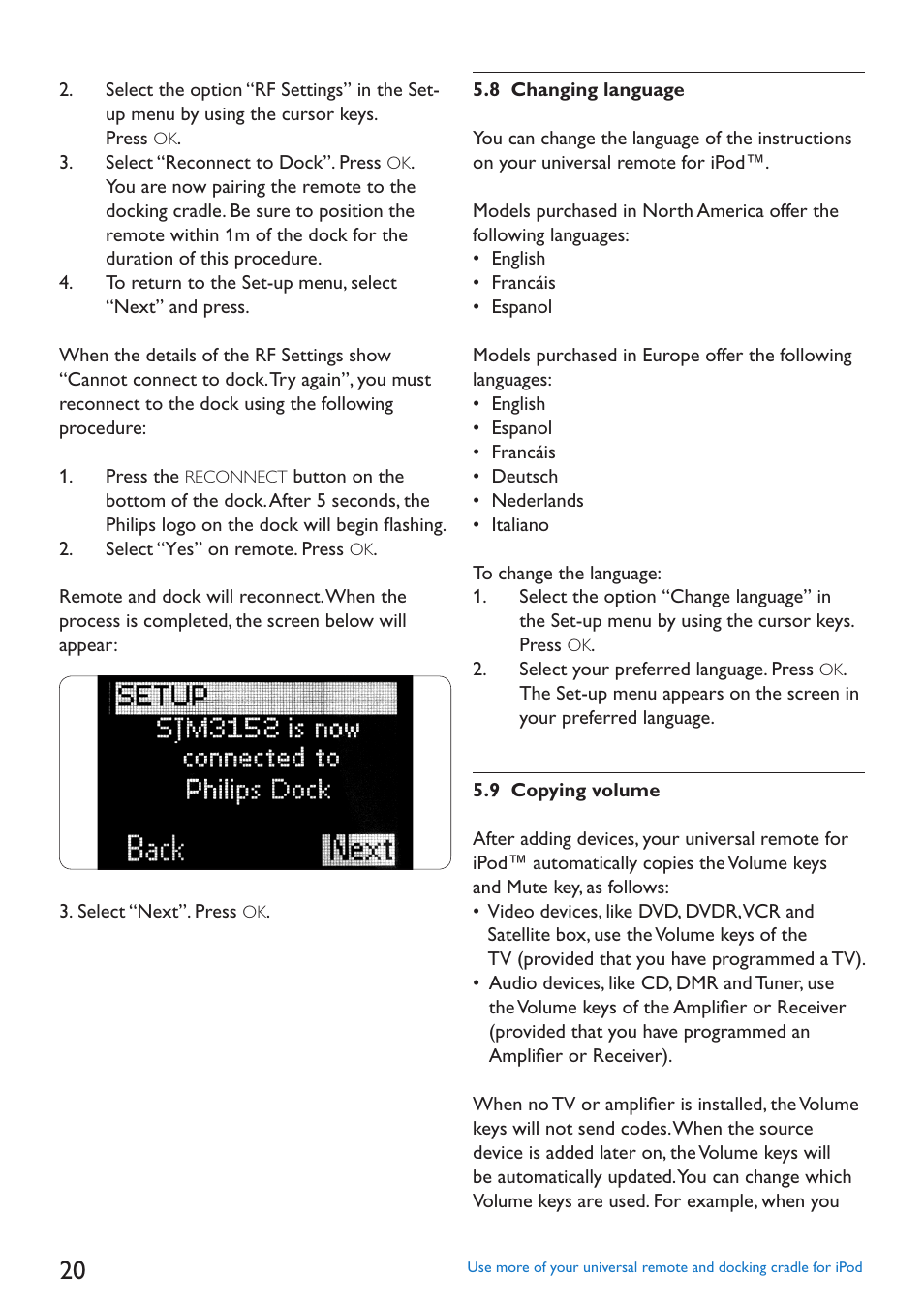 Philips SJM3152 User Manual | Page 20 / 338