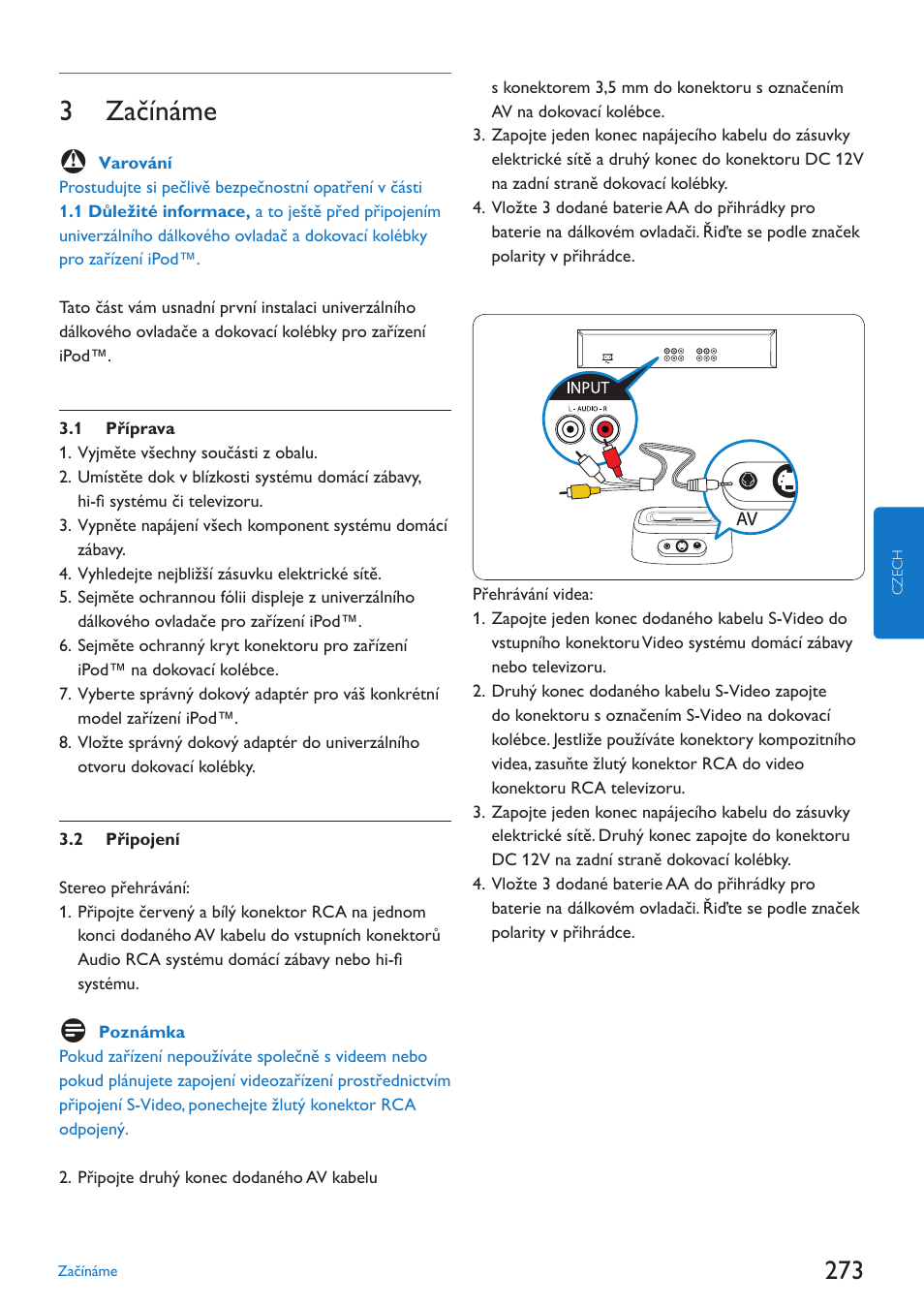 3 začínáme | Philips SJM3152 User Manual | Page 273 / 338