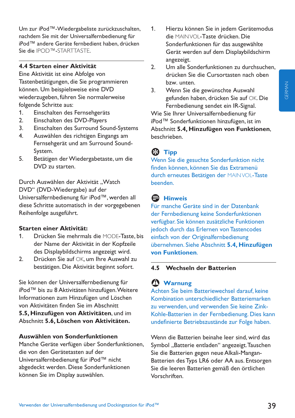 Philips SJM3152 User Manual | Page 39 / 338