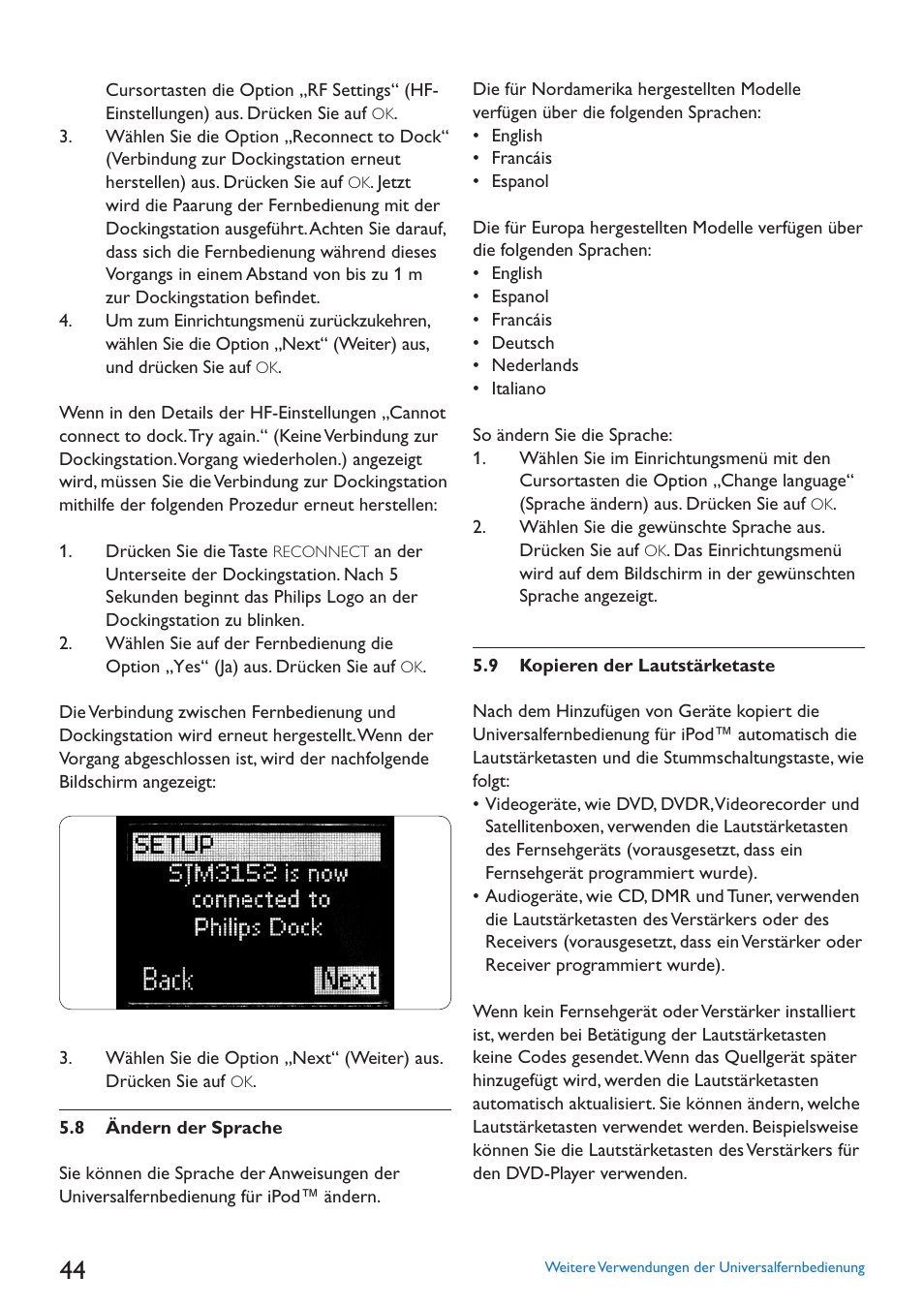 Philips SJM3152 User Manual | Page 44 / 338