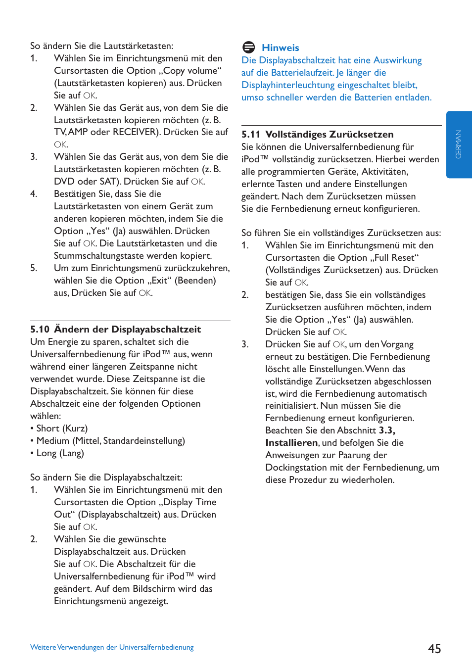 Philips SJM3152 User Manual | Page 45 / 338