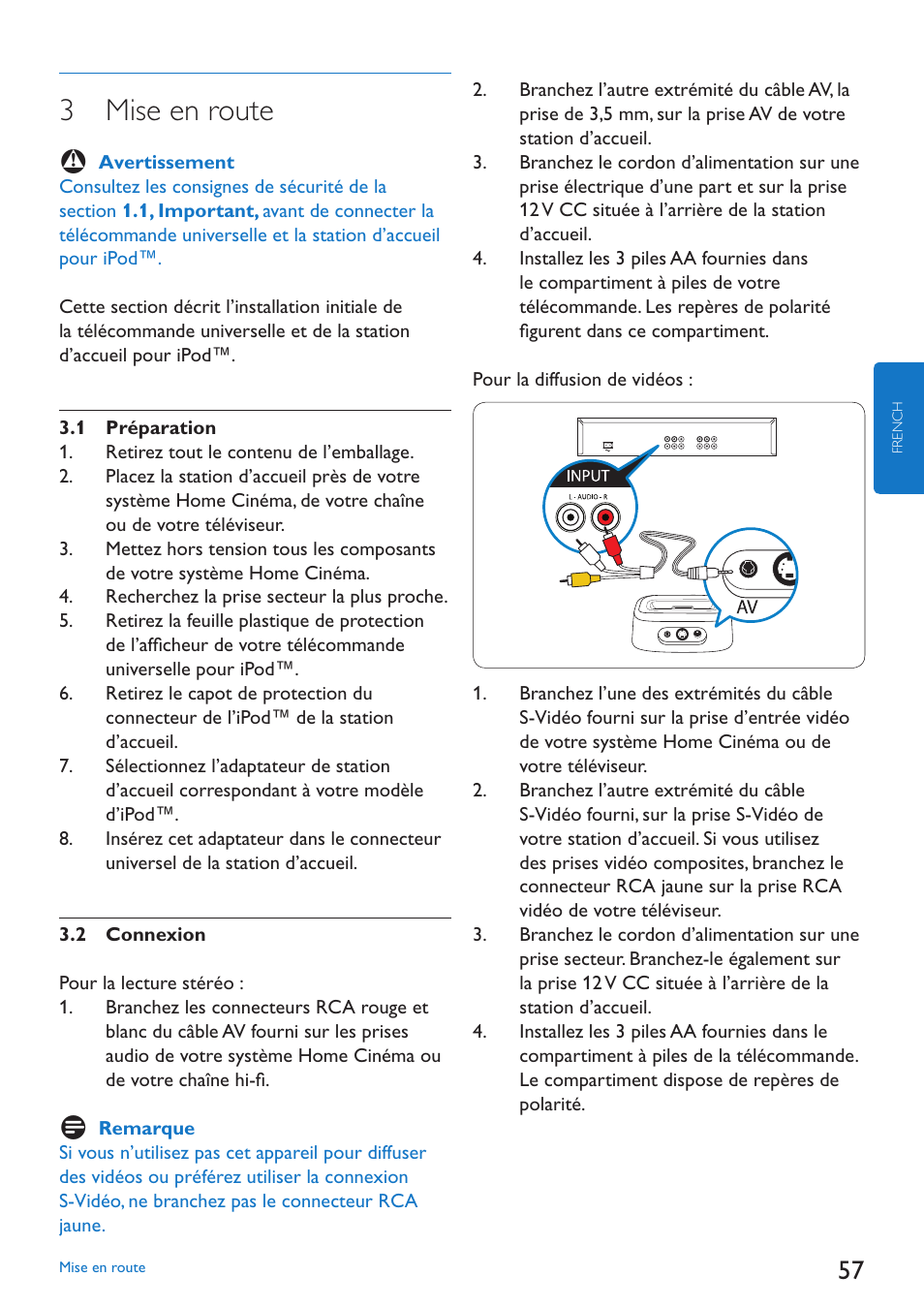 3 mise en route | Philips SJM3152 User Manual | Page 57 / 338