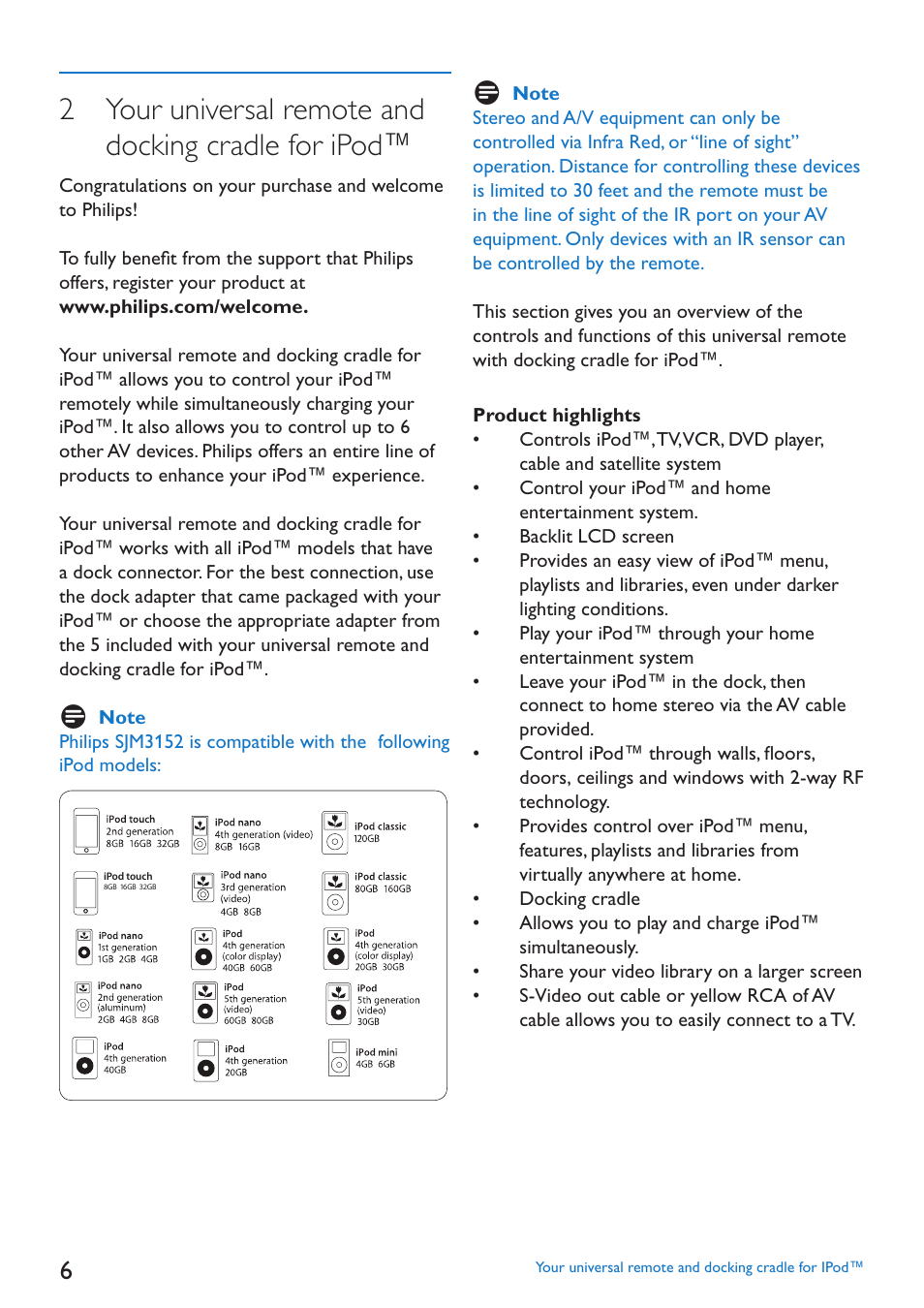 Philips SJM3152 User Manual | Page 6 / 338