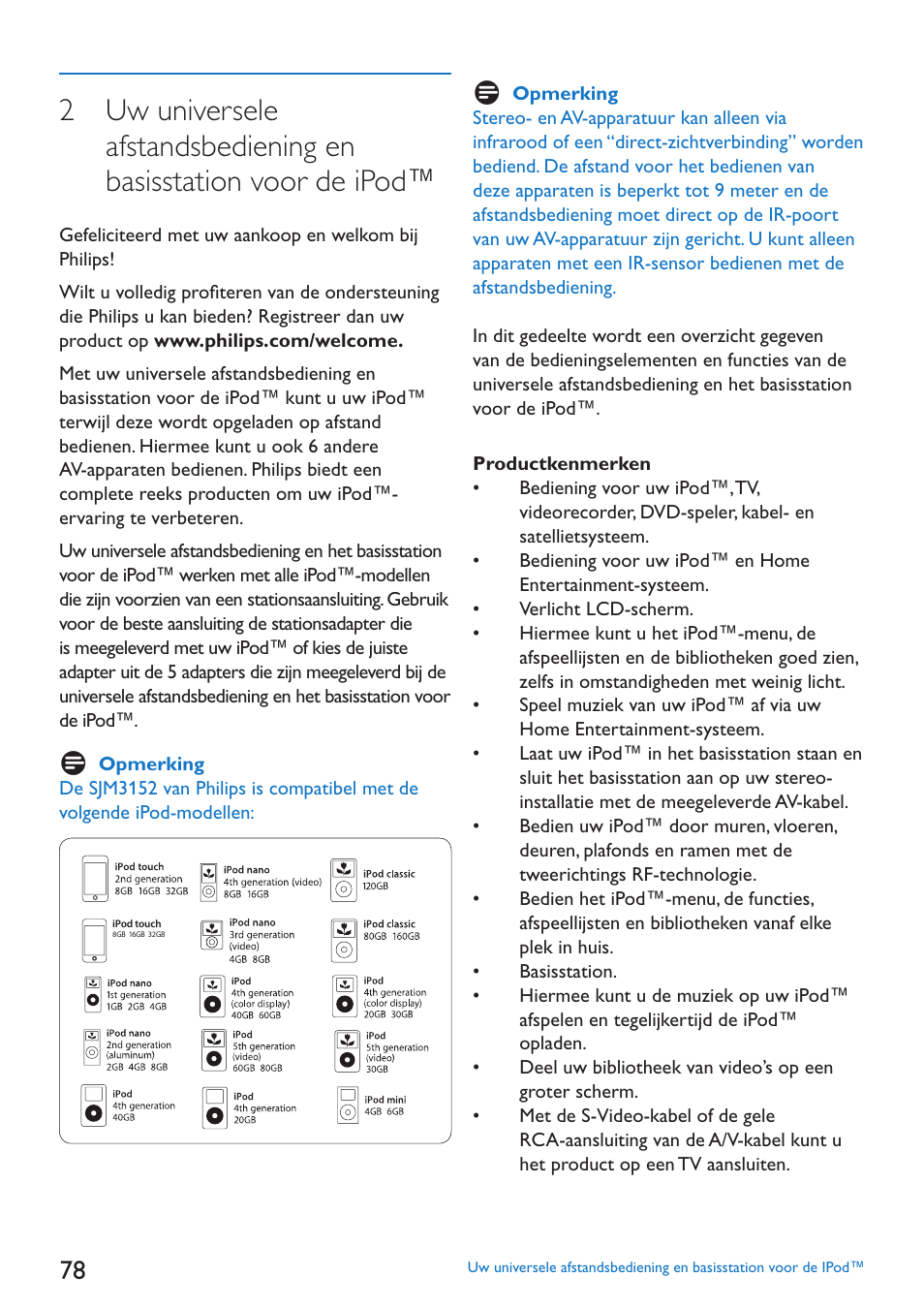 Philips SJM3152 User Manual | Page 78 / 338