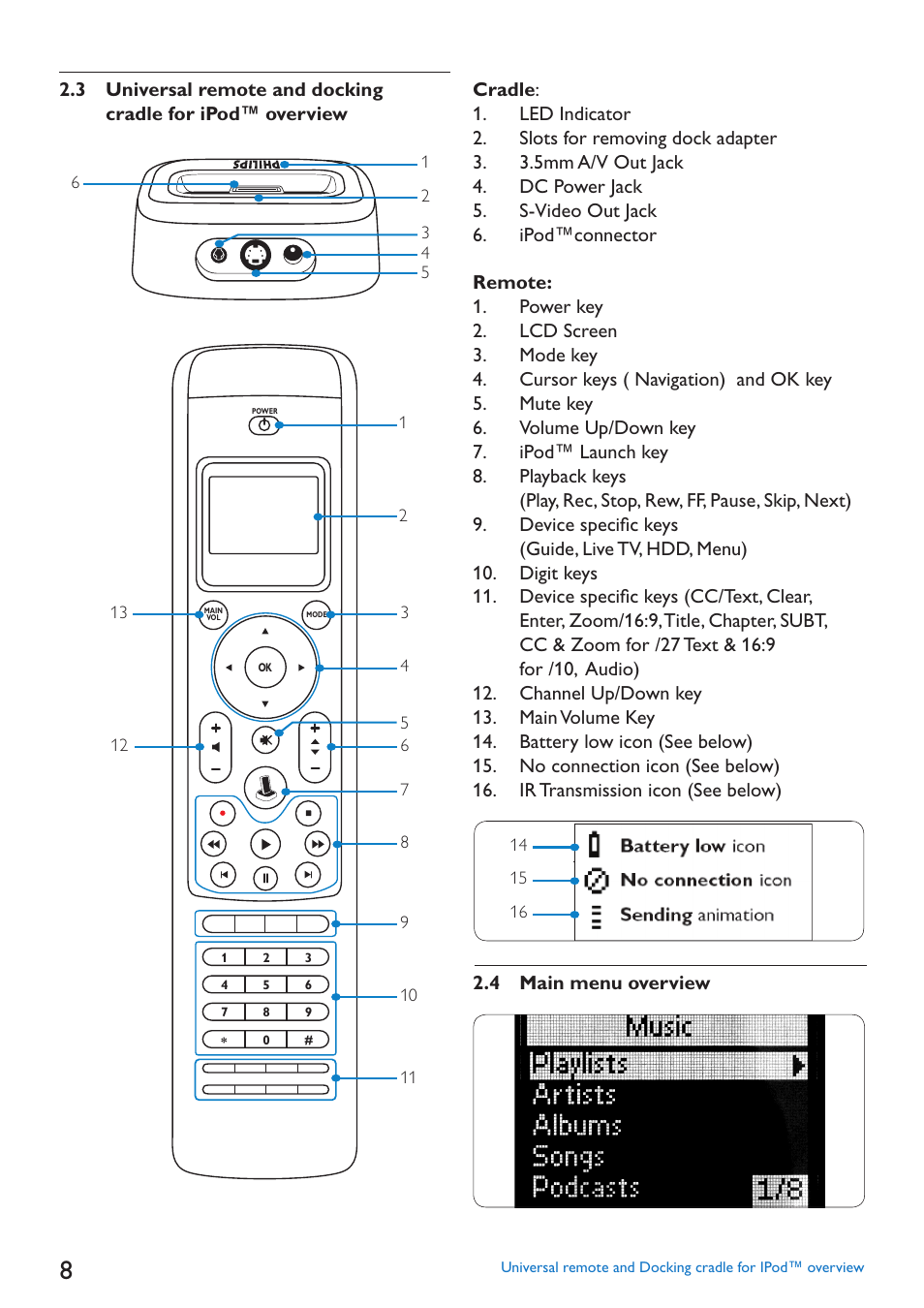 Philips SJM3152 User Manual | Page 8 / 338