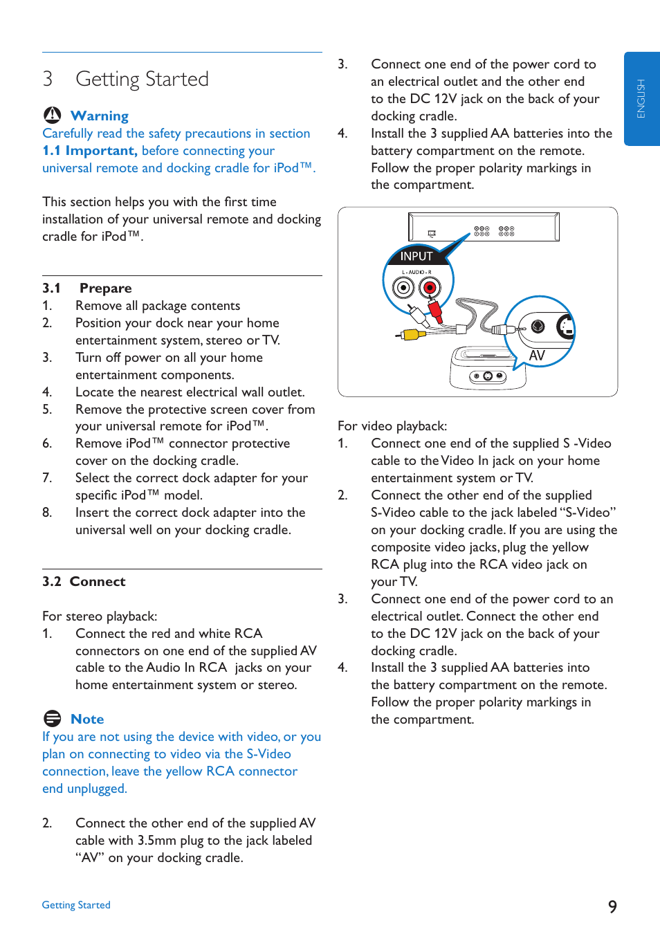 3 getting started | Philips SJM3152 User Manual | Page 9 / 338