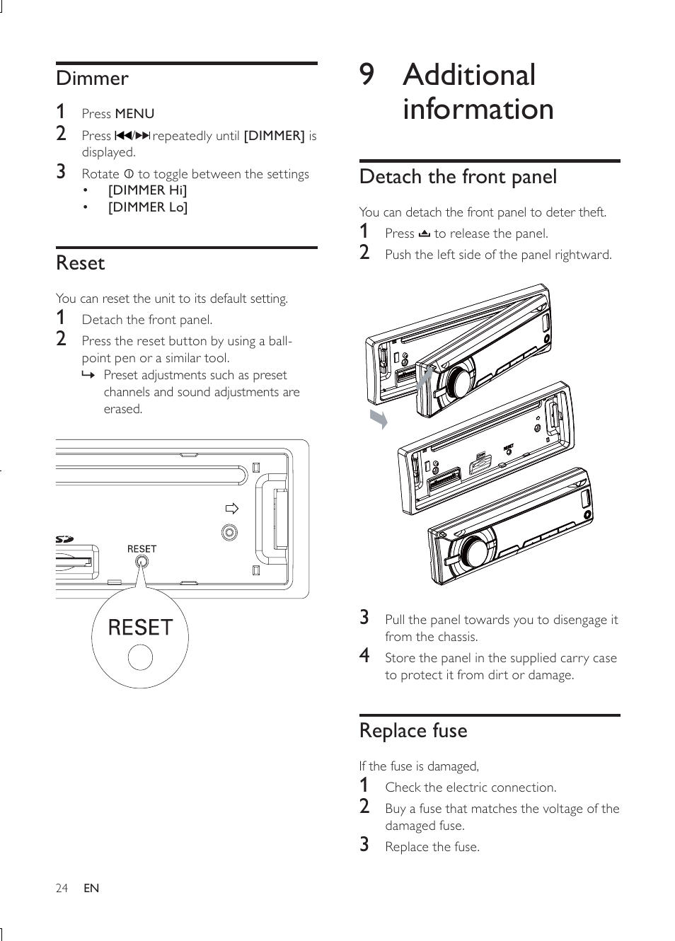 Philips CEM3000B User Manual | Page 23 / 27