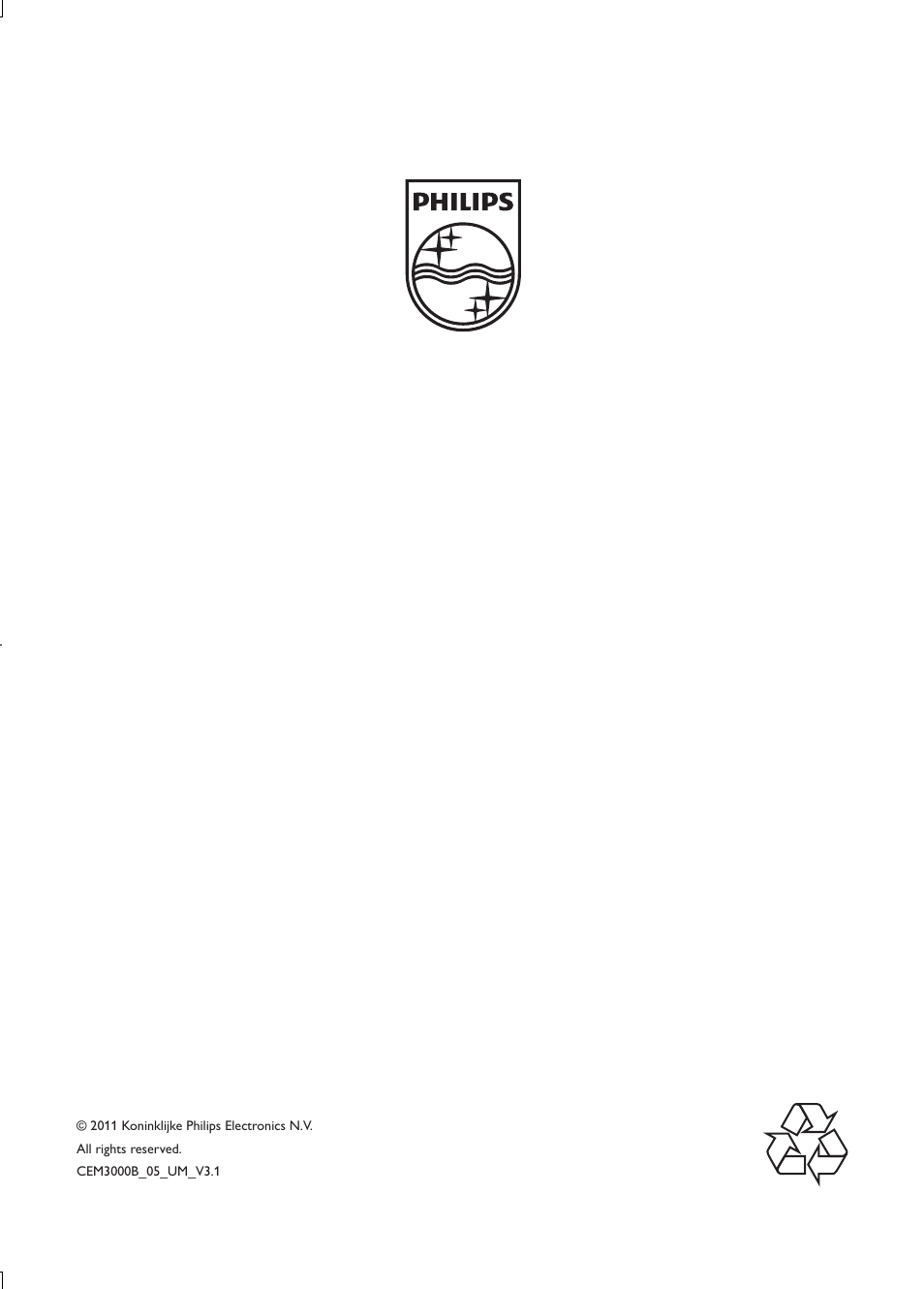 Philips CEM3000B User Manual | Page 27 / 27