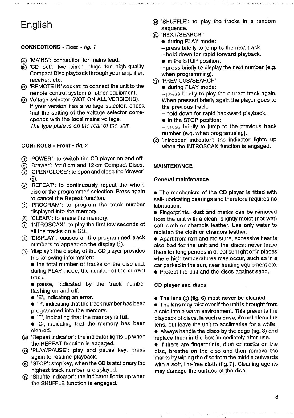 English | Philips AK 691 User Manual | Page 3 / 14