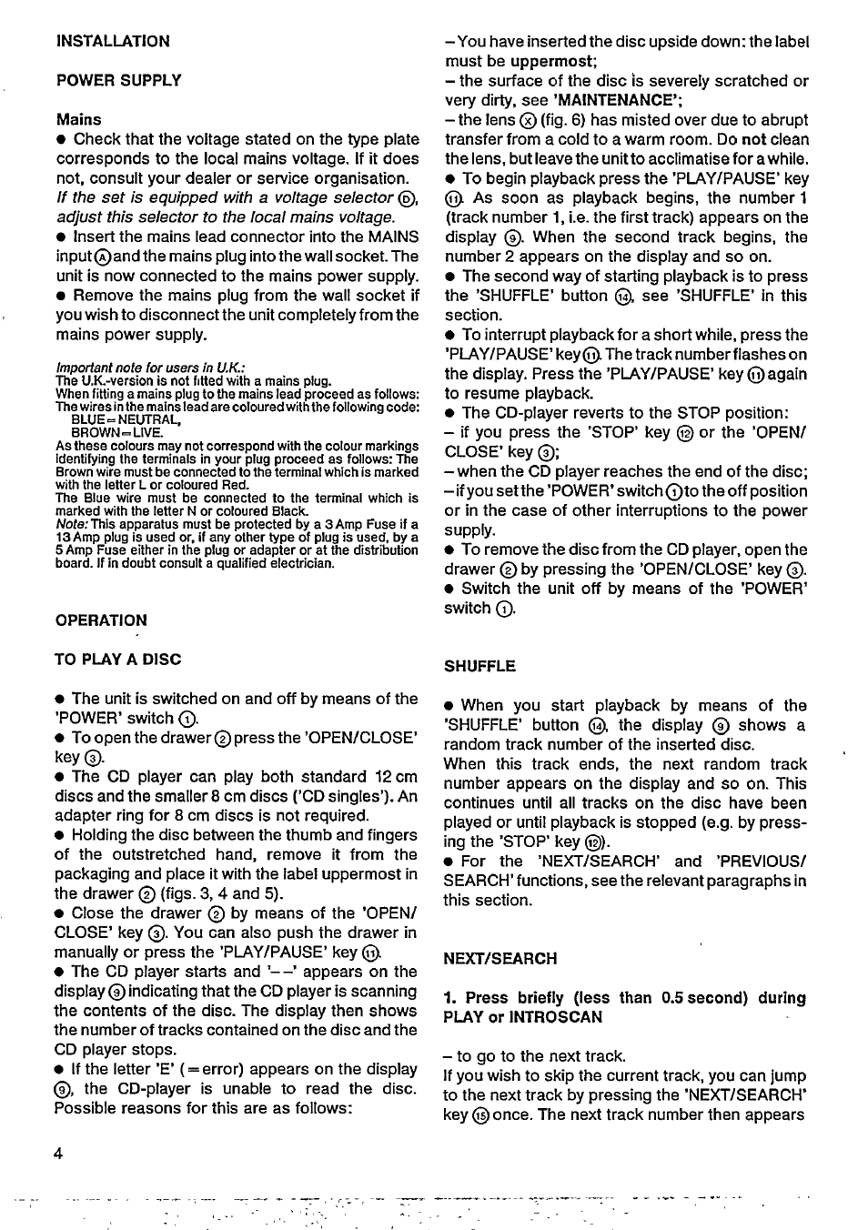 Shuffle | Philips AK 691 User Manual | Page 4 / 14
