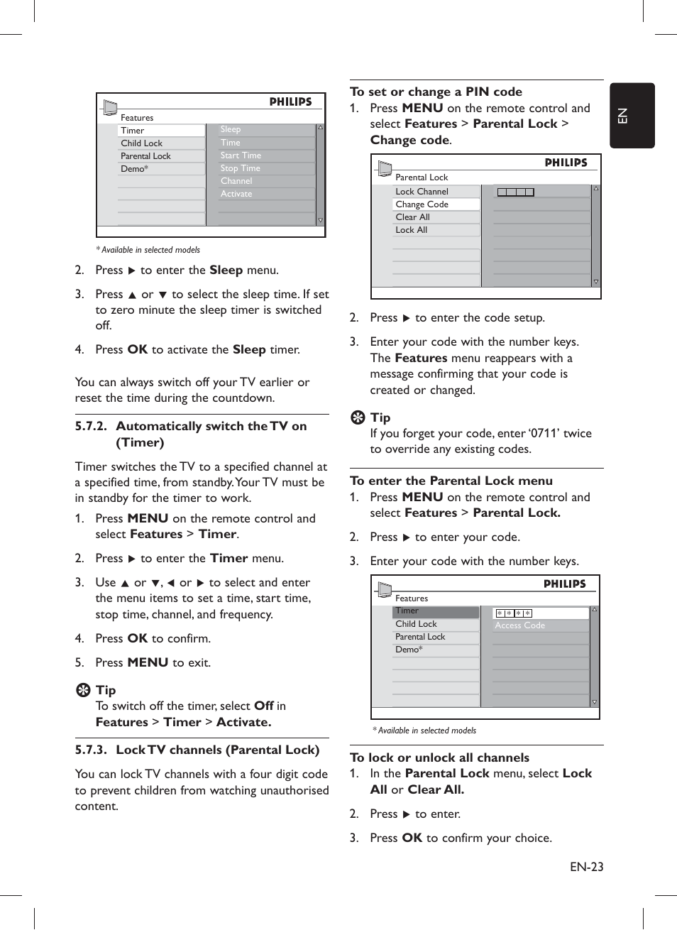 Philips 32PFL5203 User Manual | Page 25 / 46