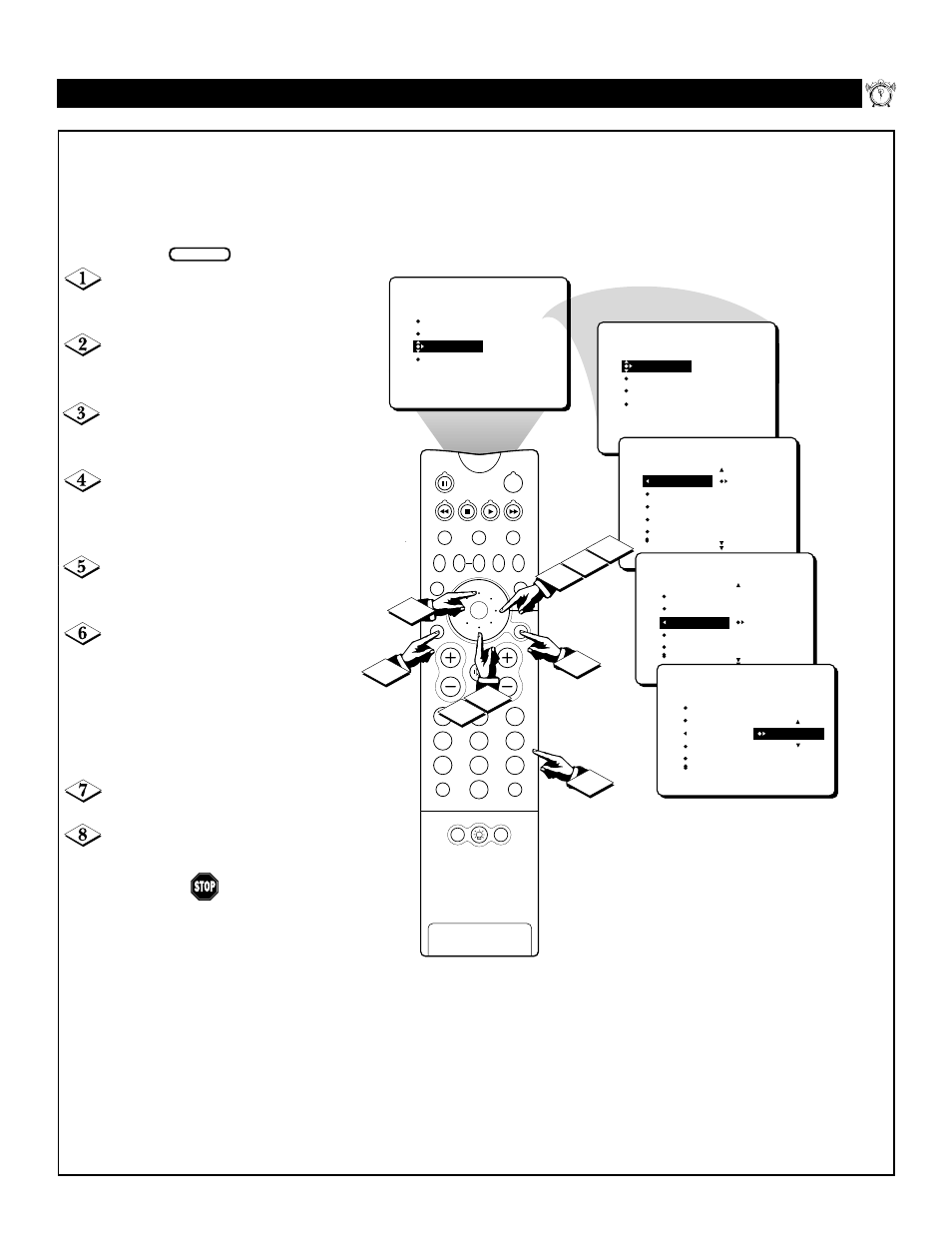 Etting the | Philips 55P8342 User Manual | Page 15 / 60