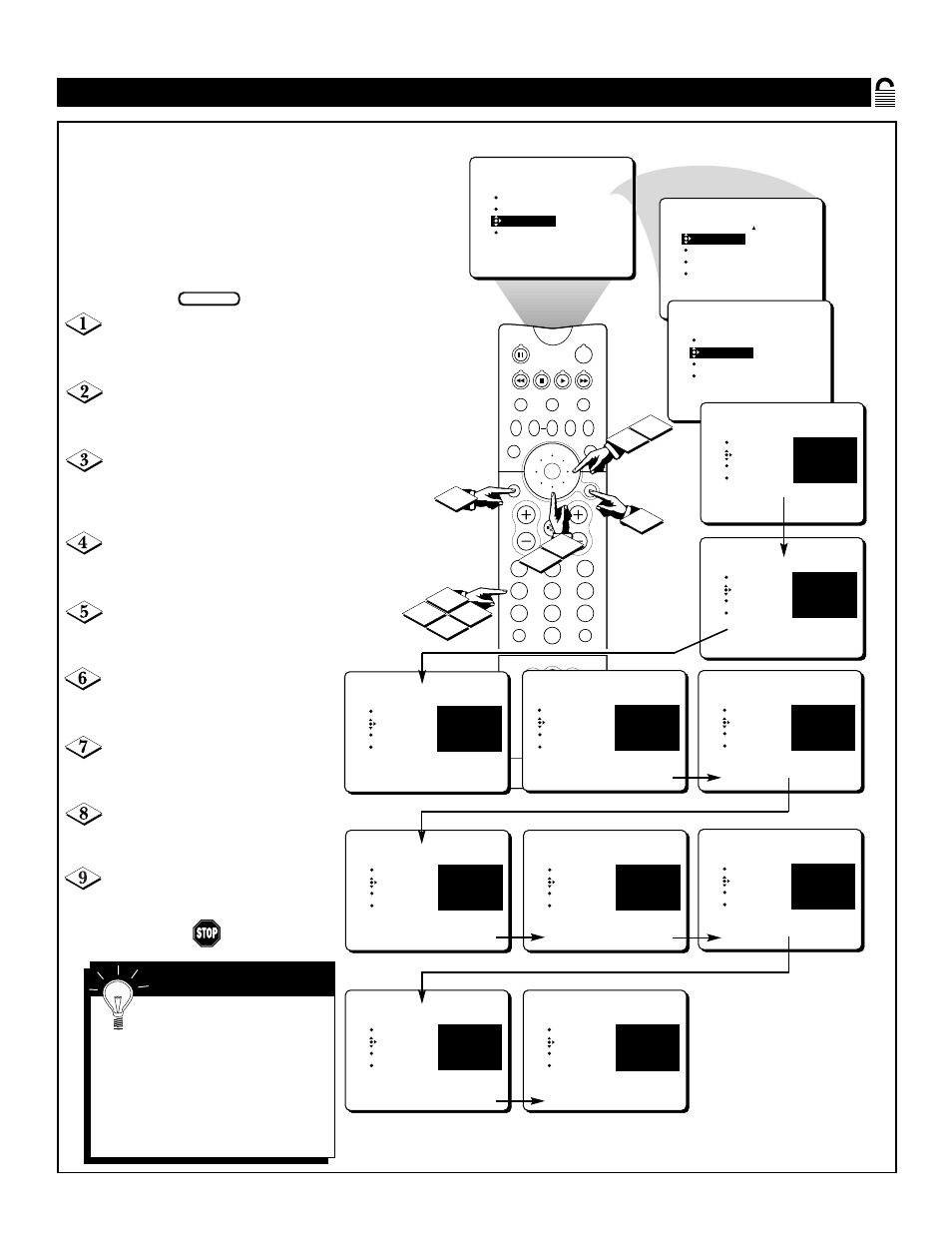 Etting up the, Ccess | Philips 55P8342 User Manual | Page 21 / 60