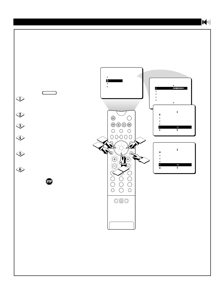 Etting the, Udio, Ontrol | Philips 55P8342 User Manual | Page 35 / 60