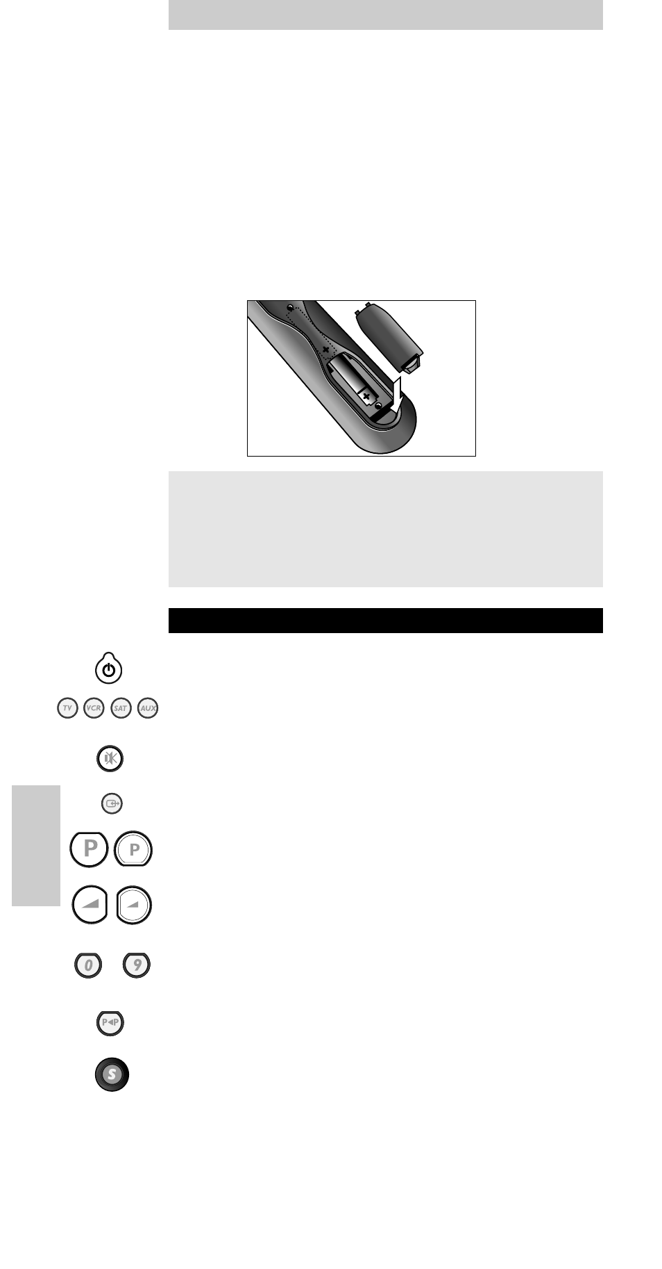 Instalação das pilhas, Teclas e funções, Manual de utilização | Philips SBC RU 240 User Manual | Page 14 / 28