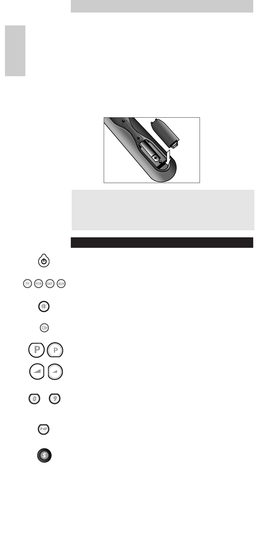 Installing the batteries, Keys & functions, Instructions for use | Philips SBC RU 240 User Manual | Page 2 / 28