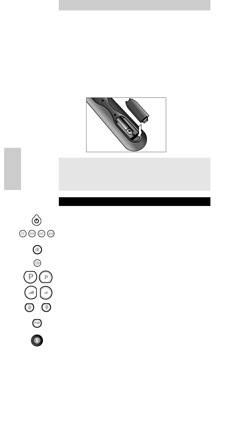 Instalación de las pilas, Teclas & funciones, Instrucciones de manejo | Philips SBC RU 240 User Manual | Page 8 / 28