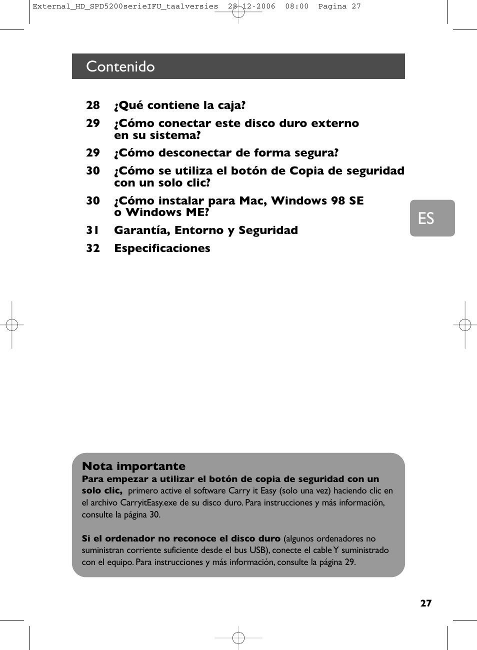 Philips SPD5220 User Manual | Page 27 / 51