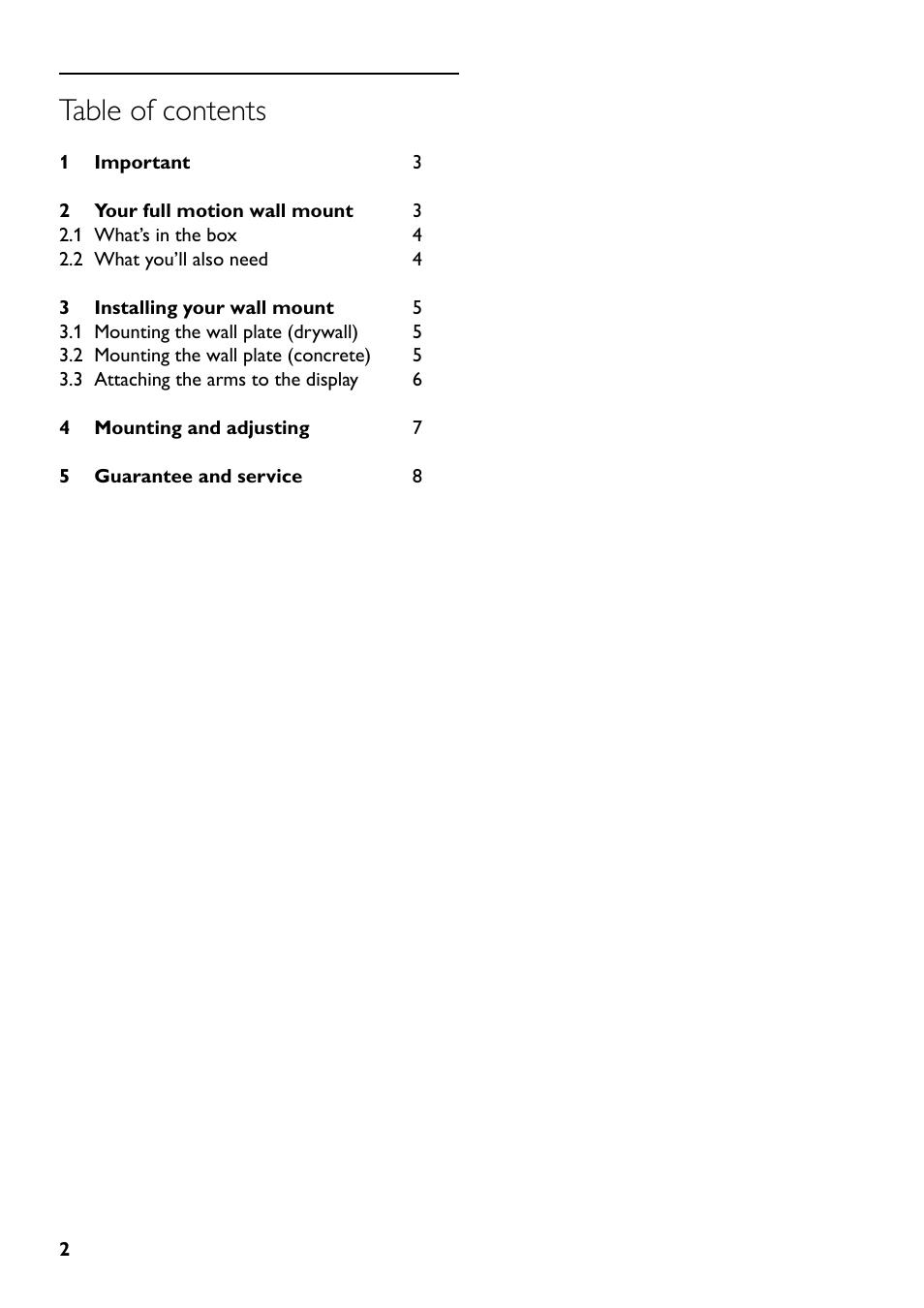 Philips SQM5562/27 User Manual | Page 2 / 24